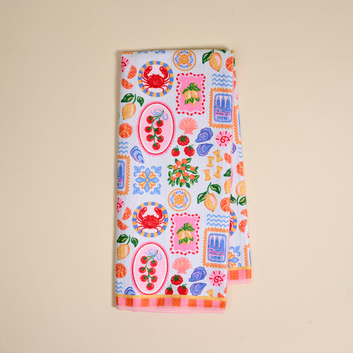 Picture of Waffle Tea Towel-Ciao Bella