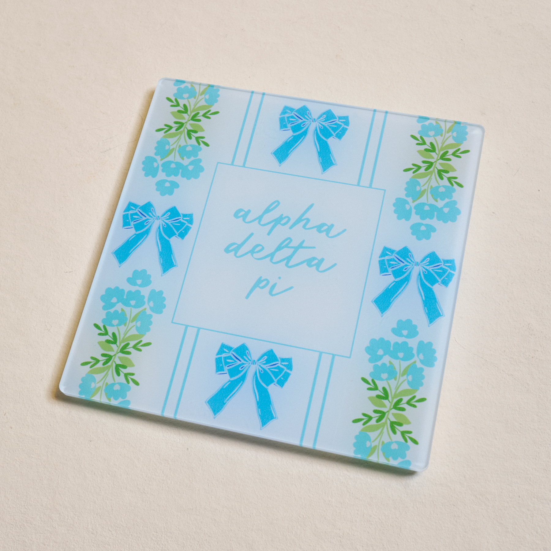 Picture of Sorority Acrylic Coaster-Alpha Delta Pi