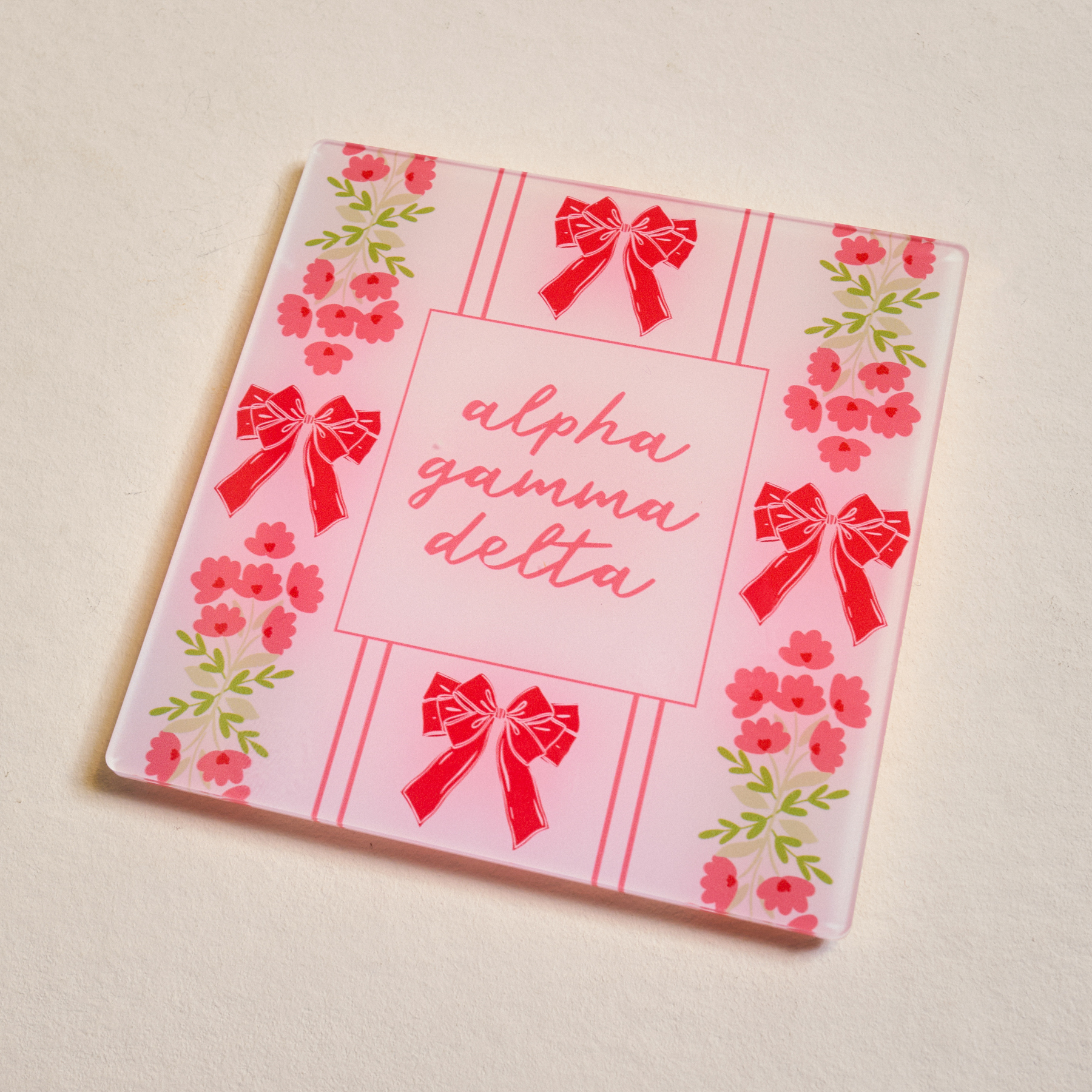 Picture of Sorority Acrylic Coaster-Alpha Gamma Delta