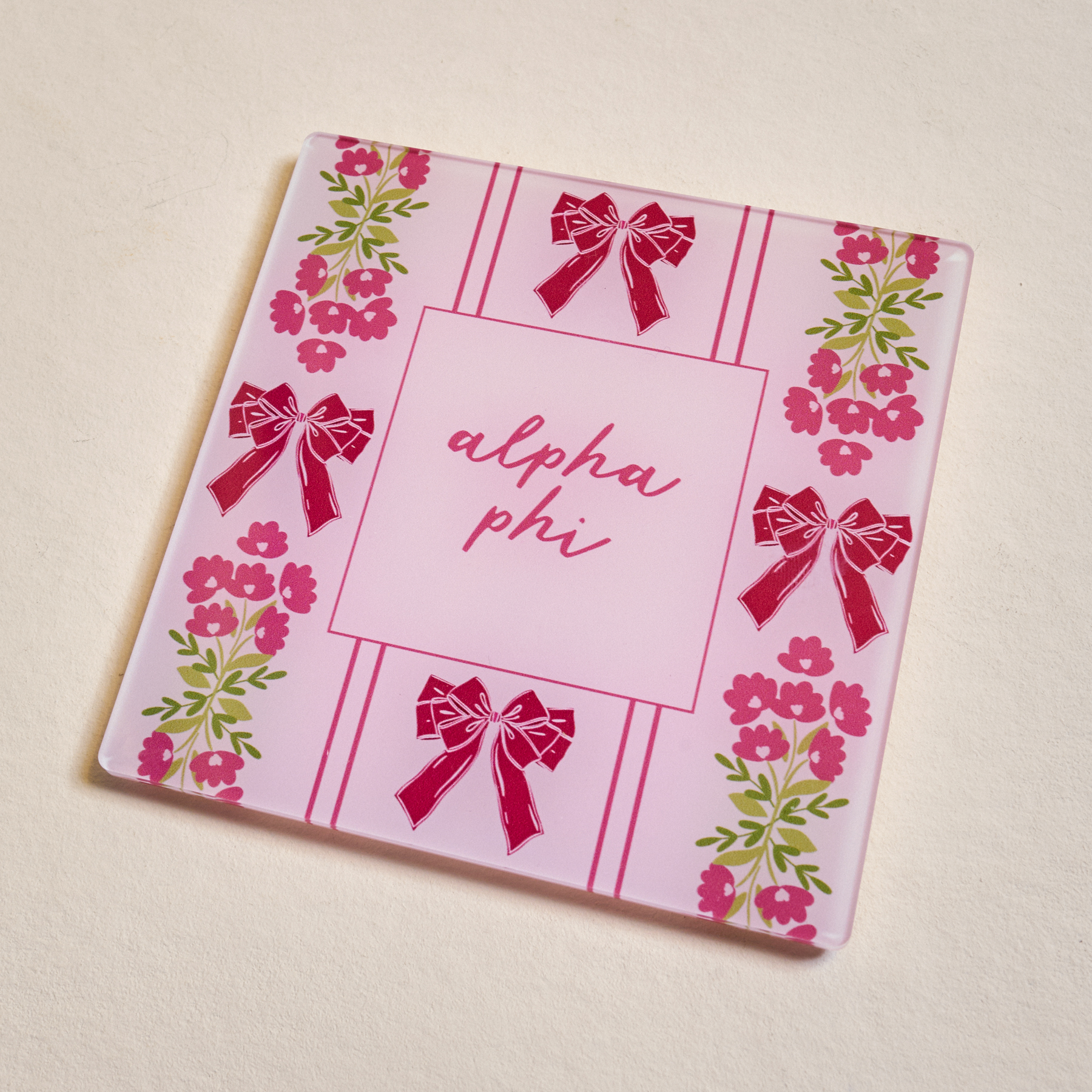 Picture of Sorority Acrylic Coaster-Alpha Phi