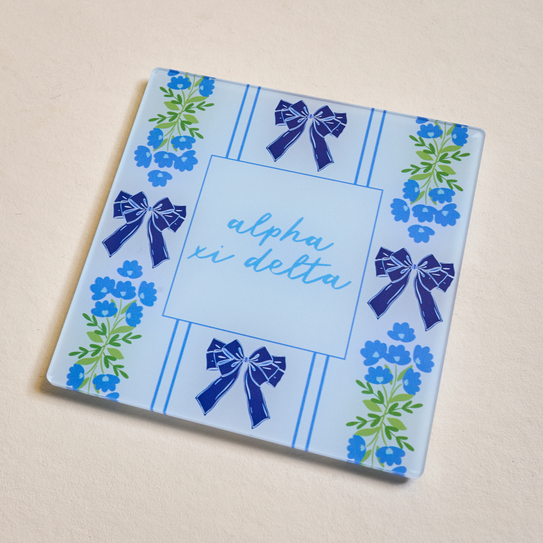 Picture of Sorority Acrylic Coaster-Alpha Xi Delta