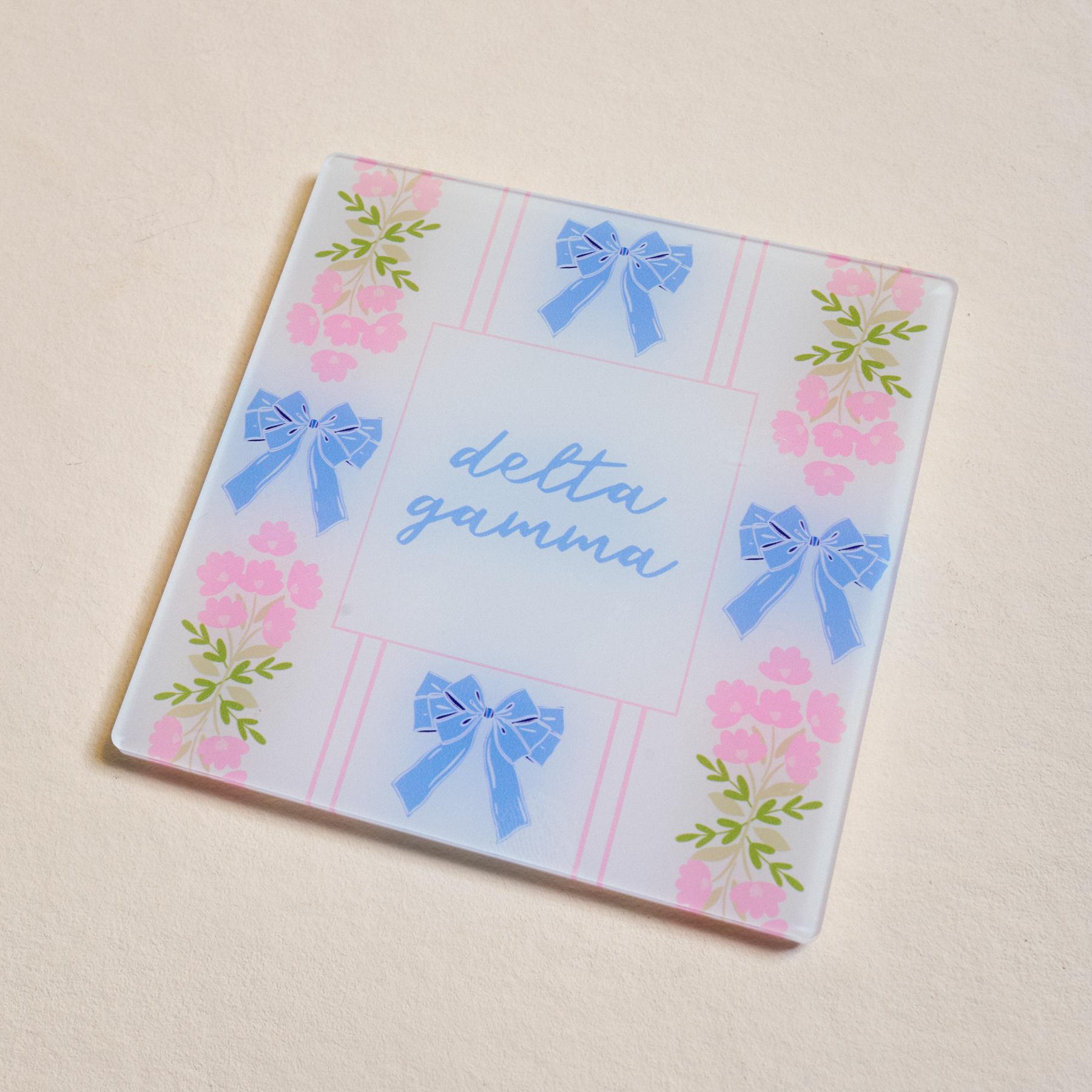 Picture of Sorority Acrylic Coaster-Delta Gamma