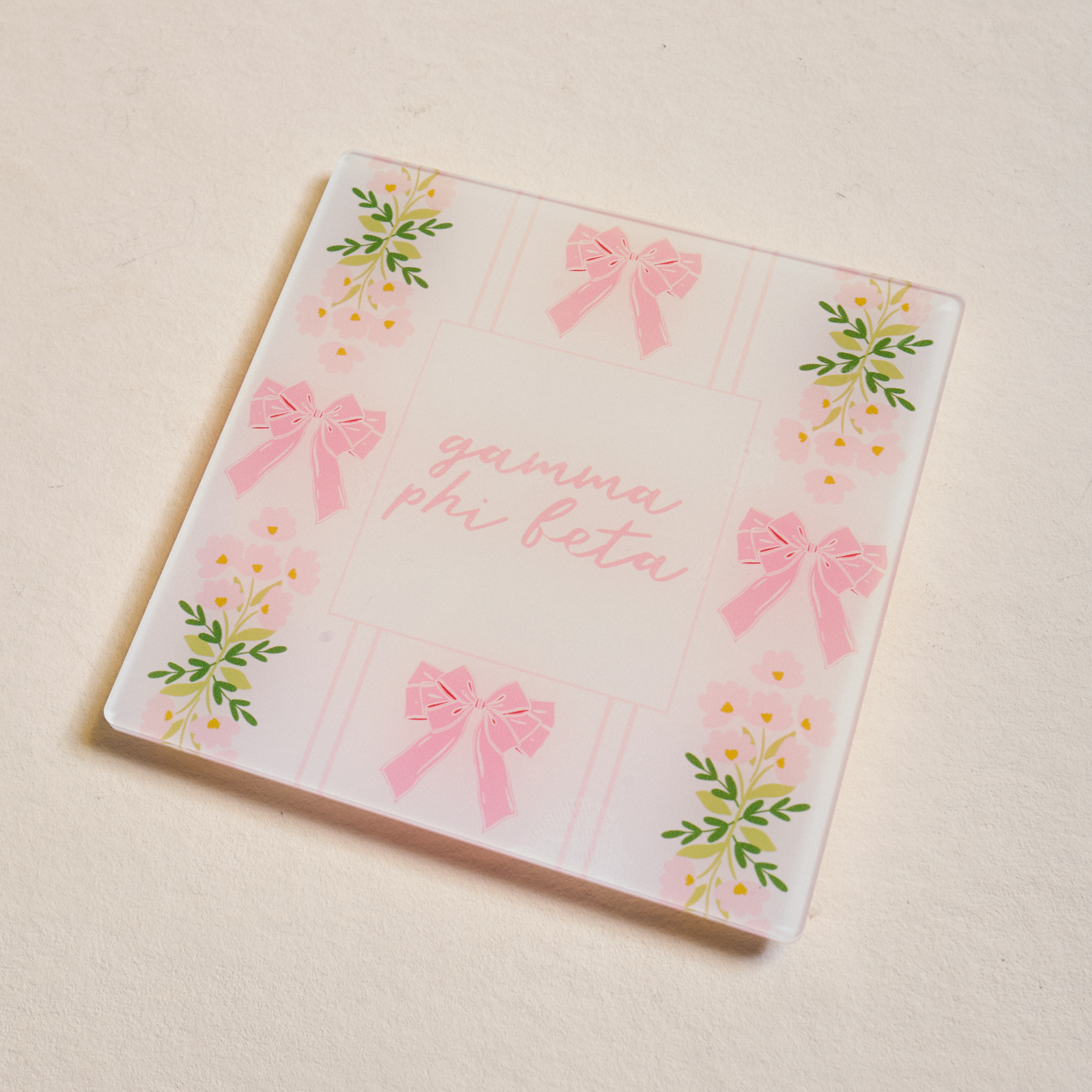 Picture of Sorority Acrylic Coaster-Gamma Phi Beta