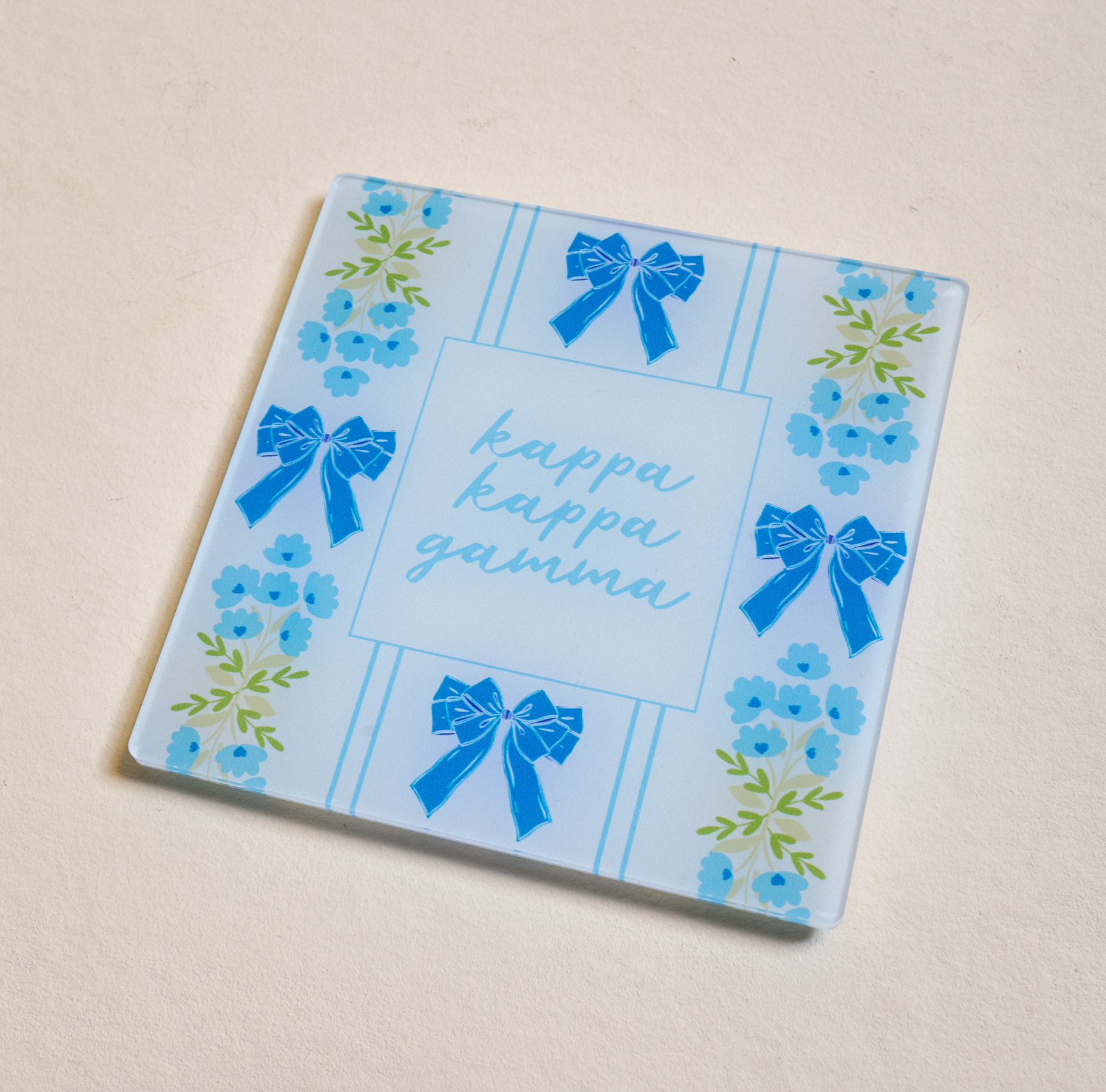Picture of Sorority Acrylic Coaster-Kappa Kappa Gamma