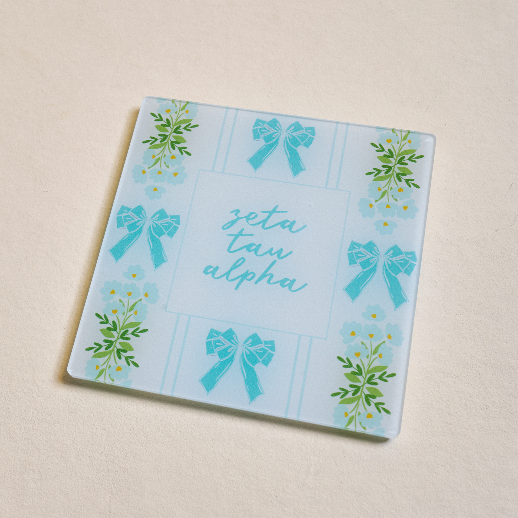 Picture of Sorority Acrylic Coaster-Zeta Tau Alpha