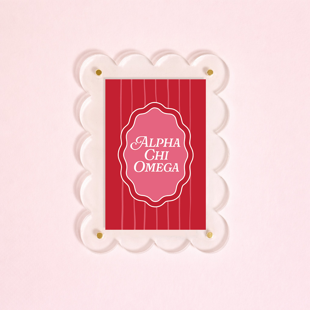 Picture of Sorority Mini Acrylic Picture Frame Magnet-Alpha C