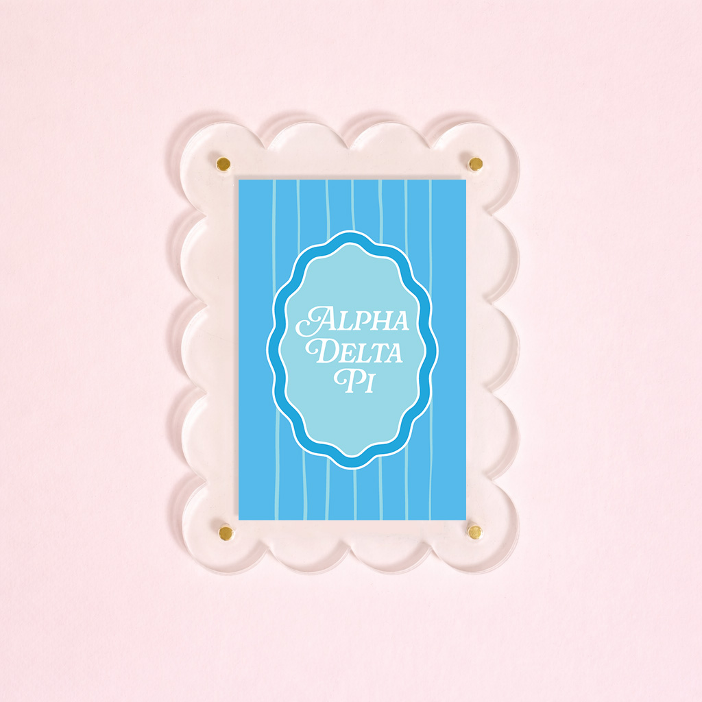 Picture of Sorority Mini Acrylic Picture Frame Magnet-Alpha D