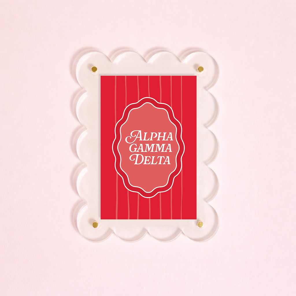 Picture of Sorority Mini Acrylic Picture Frame Magnet-Alpha G