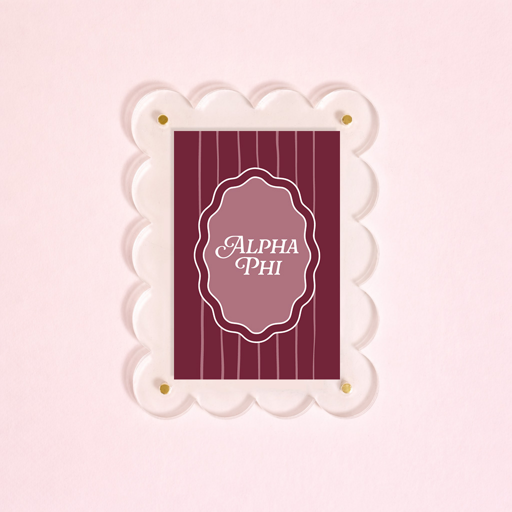 Picture of Sorority Mini Acrylic Picture Frame Magnet-Alpha P