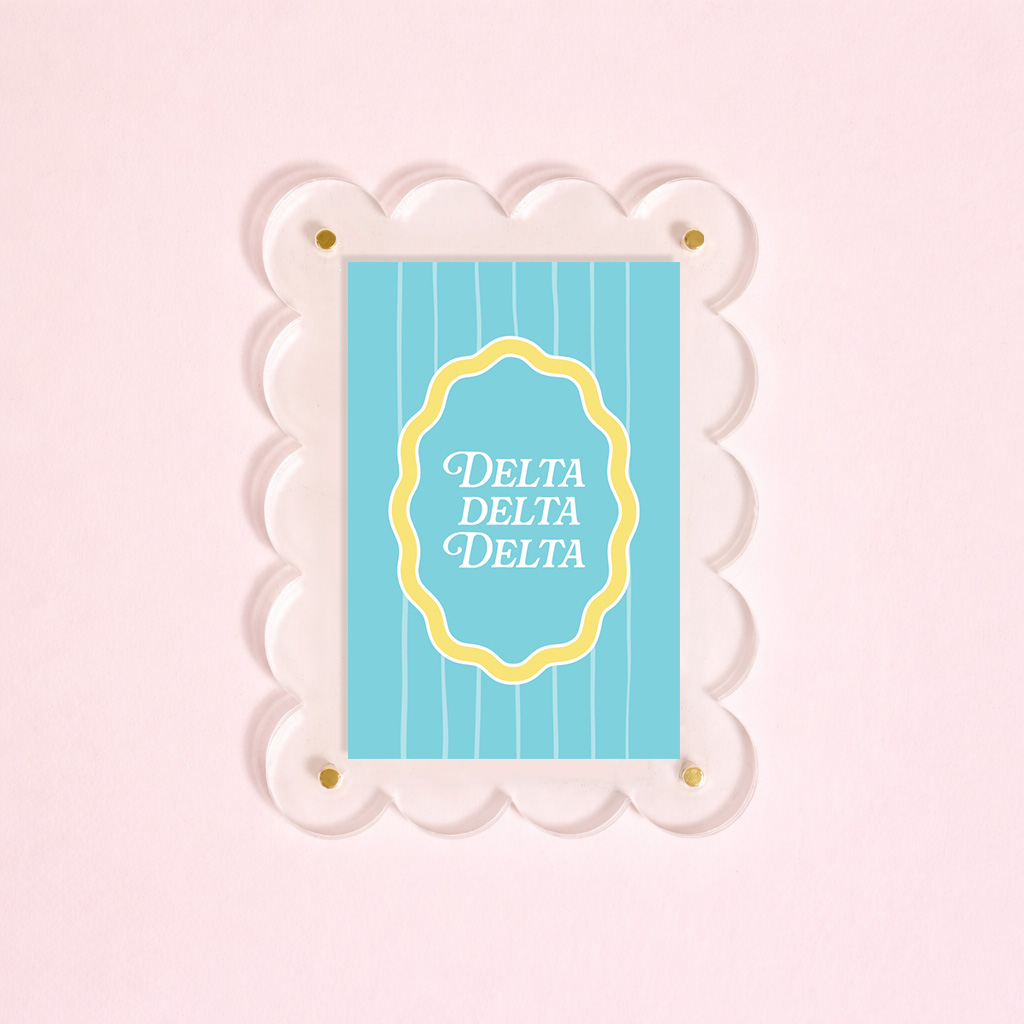 Picture of Sorority Mini Acrylic Picture Frame Magnet-Delta D