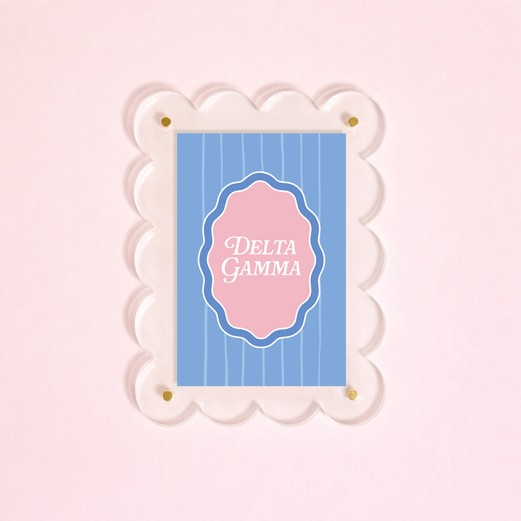 Picture of Sorority Mini Acrylic Picture Frame Magnet-Delta G
