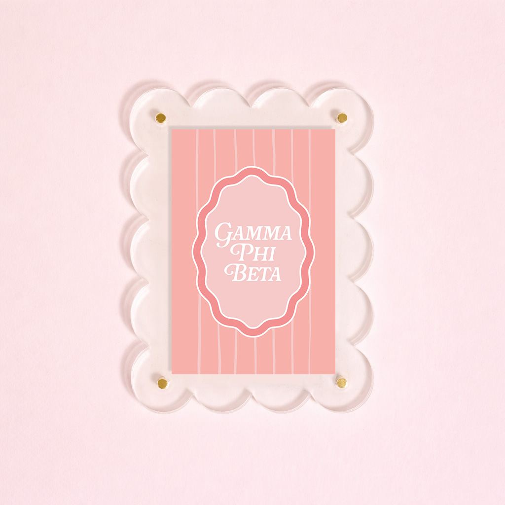 Picture of Sorority Mini Acrylic Picture Frame Magnet-Gamma P