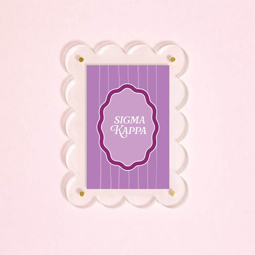 Picture of Sorority Mini Acrylic Picture Frame Magnet-Sigma K