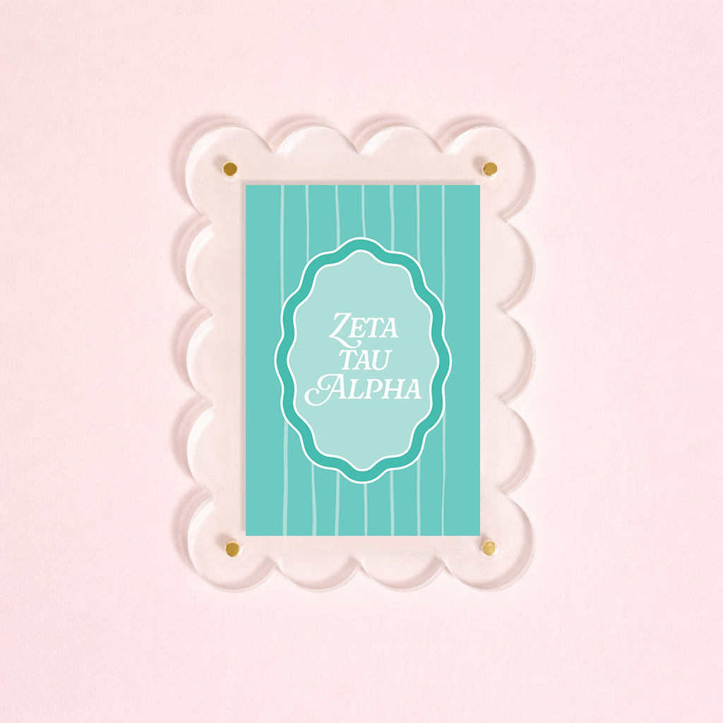Picture of Sorority Mini Acrylic Picture Frame Magnet-Zeta Ta