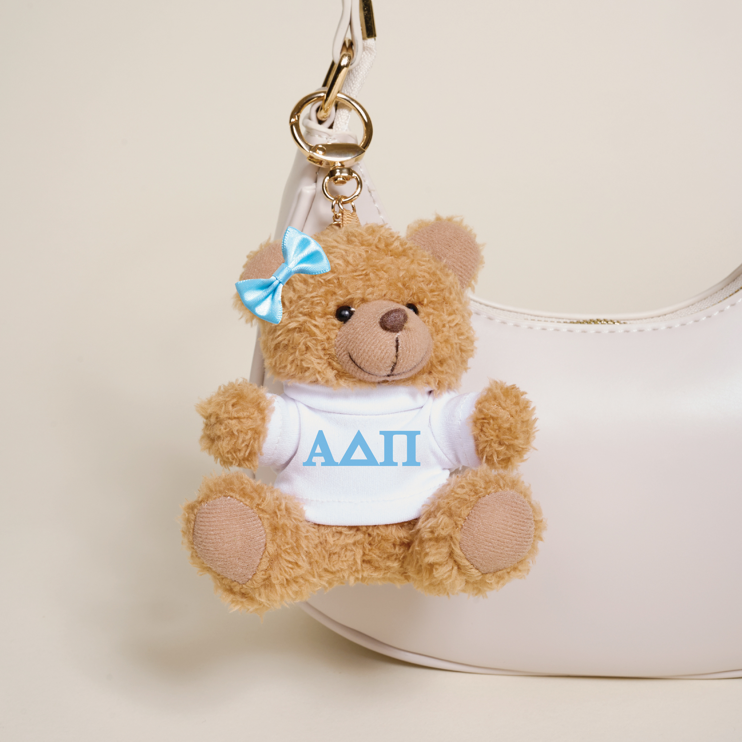 Picture of Sorority Teddy Bear Bag Charm-Alpha Delta Pi