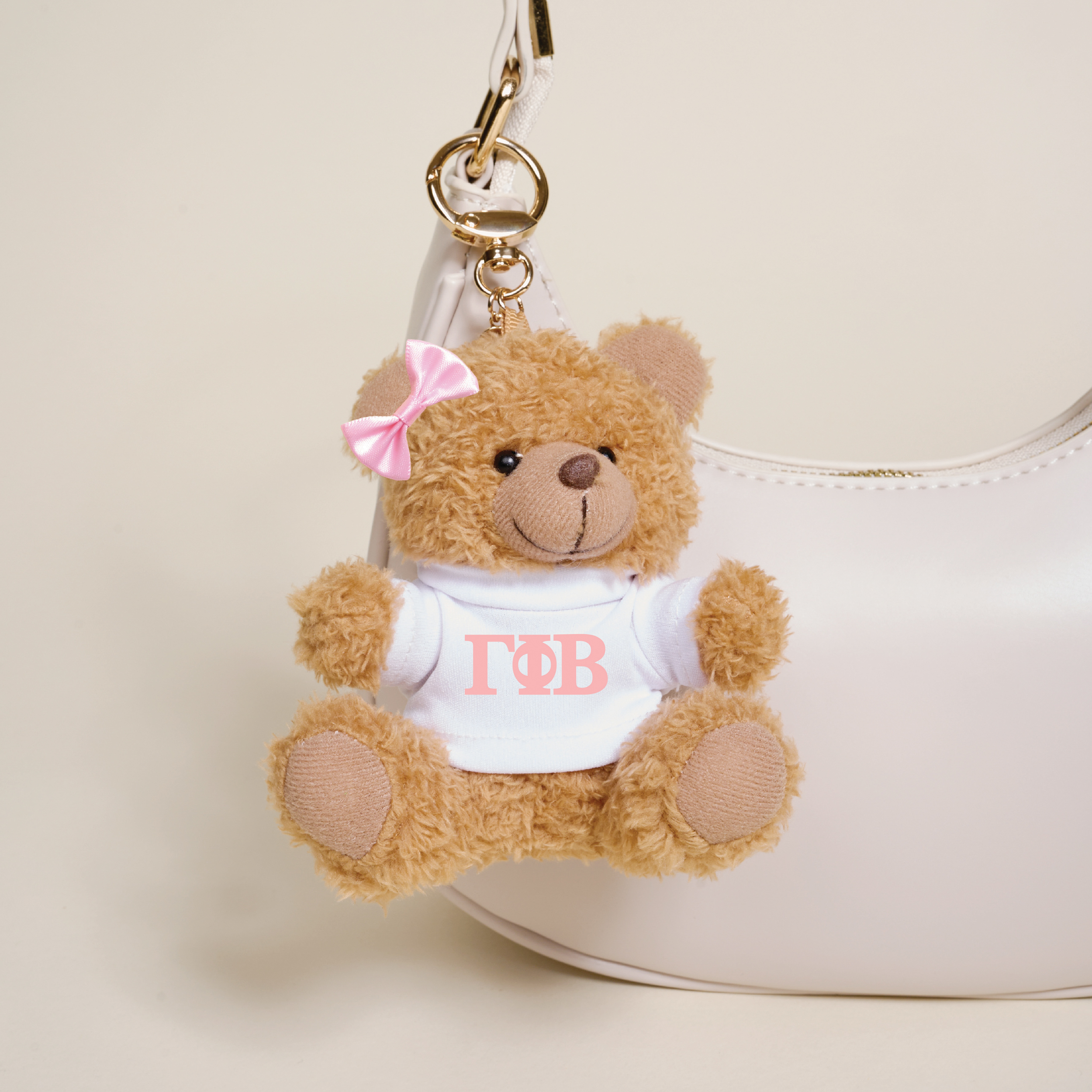 Picture of Sorority Teddy Bear Bag Charm-Gamma Phi Beta