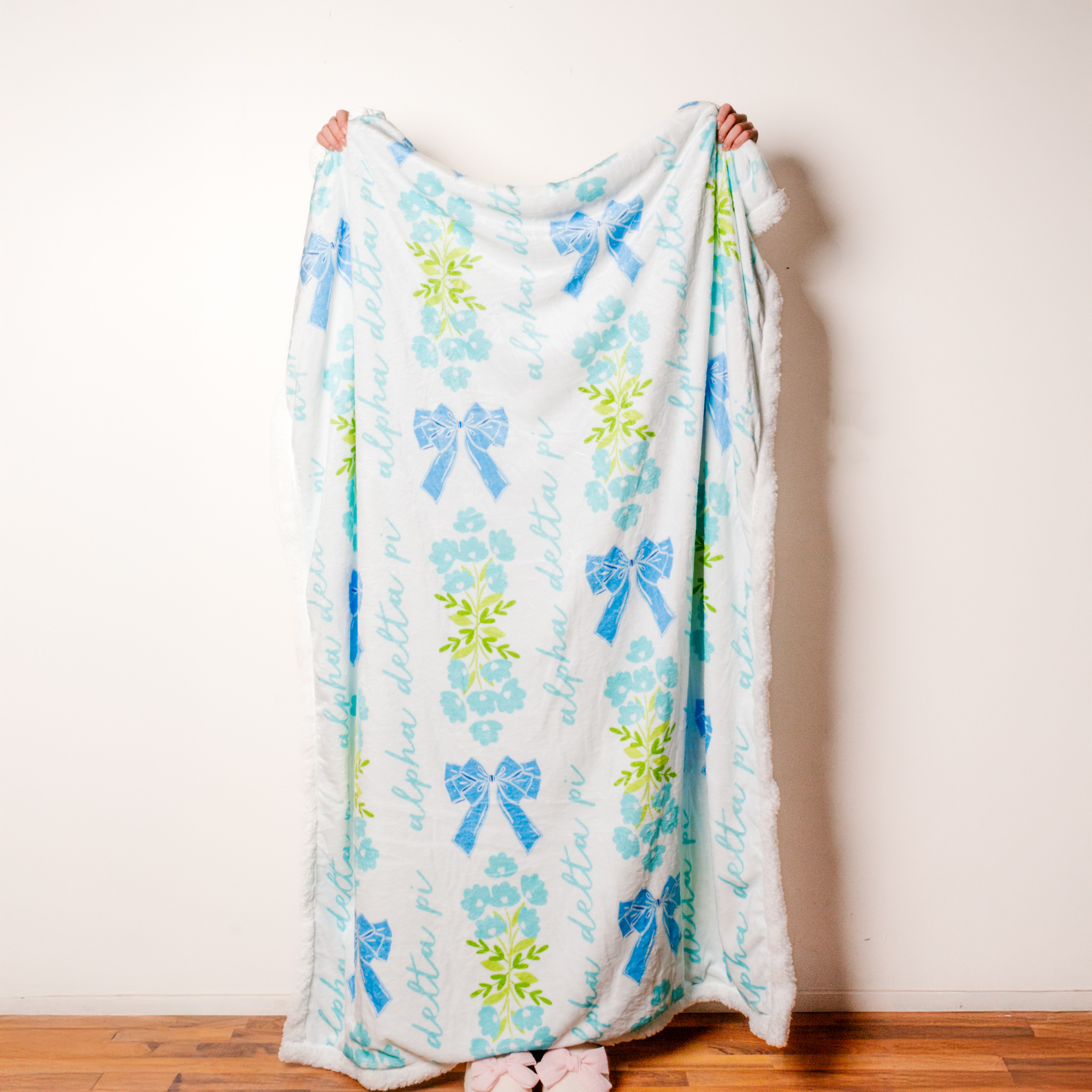 Picture of Sorority Plush Sherpa Blanket-Alpha Delta Pi