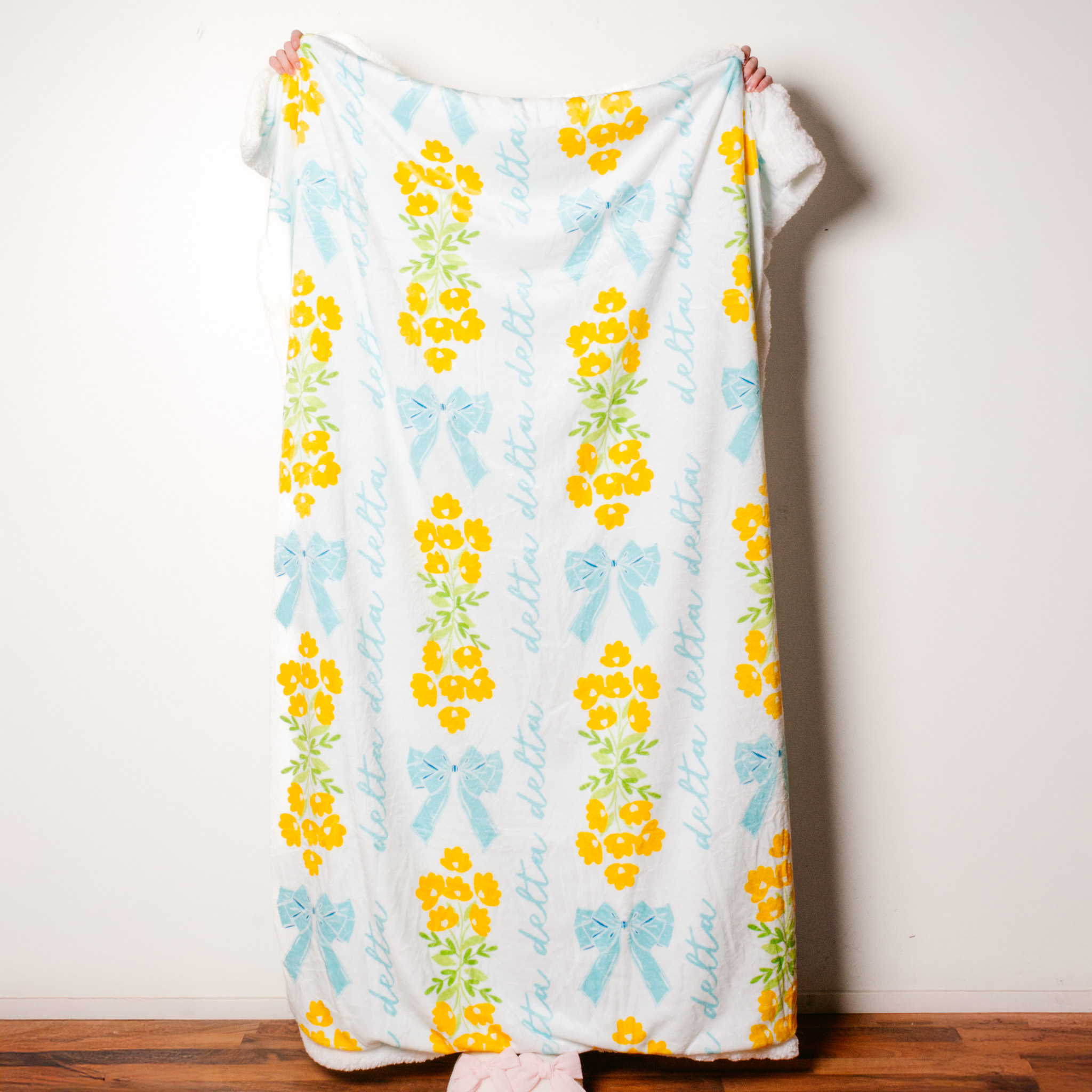 Picture of Sorority Plush Sherpa Blanket-Delta Delta Delta