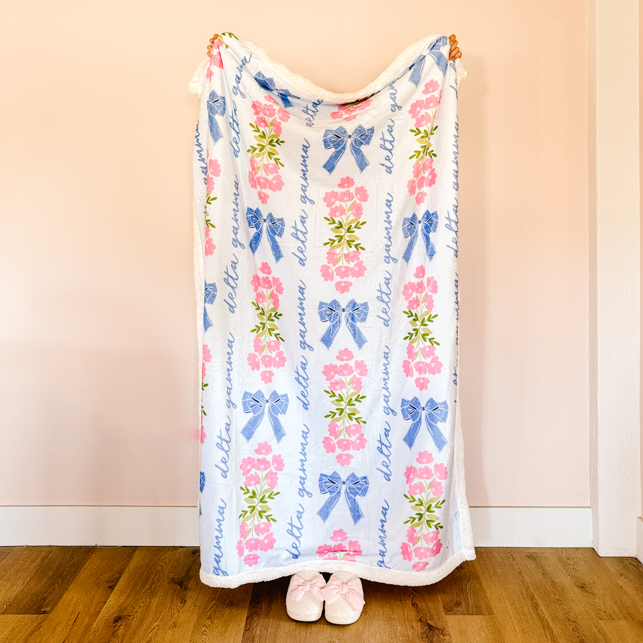 Picture of Sorority Plush Sherpa Blanket-Delta Gamma