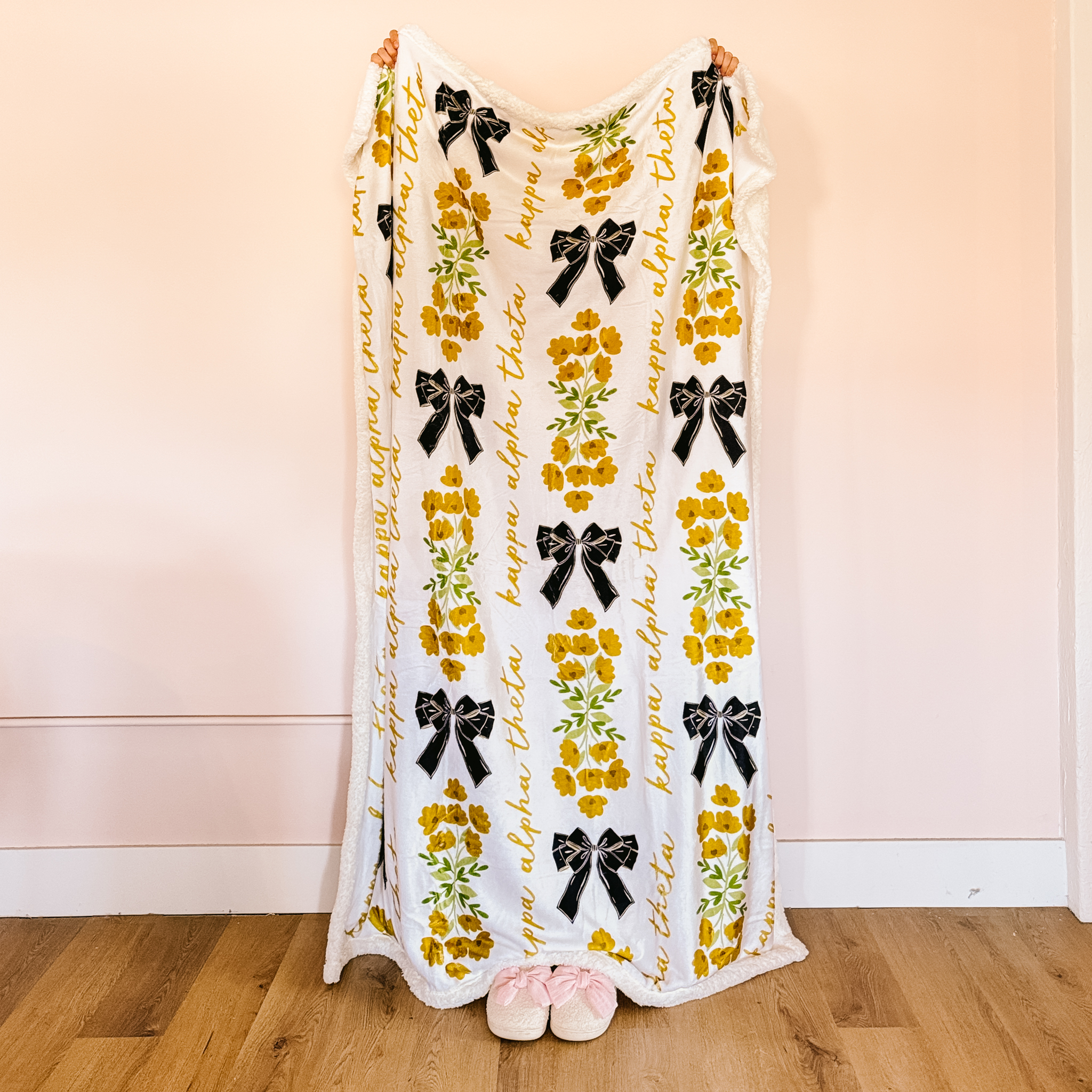 Picture of Sorority Plush Sherpa Blanket-Kappa Alpha Theta