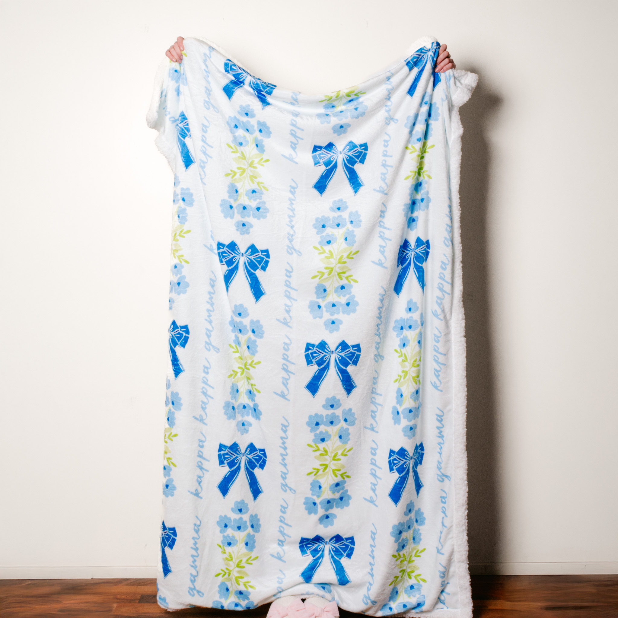 Picture of Sorority Plush Sherpa Blanket-Kappa Kappa Gamma