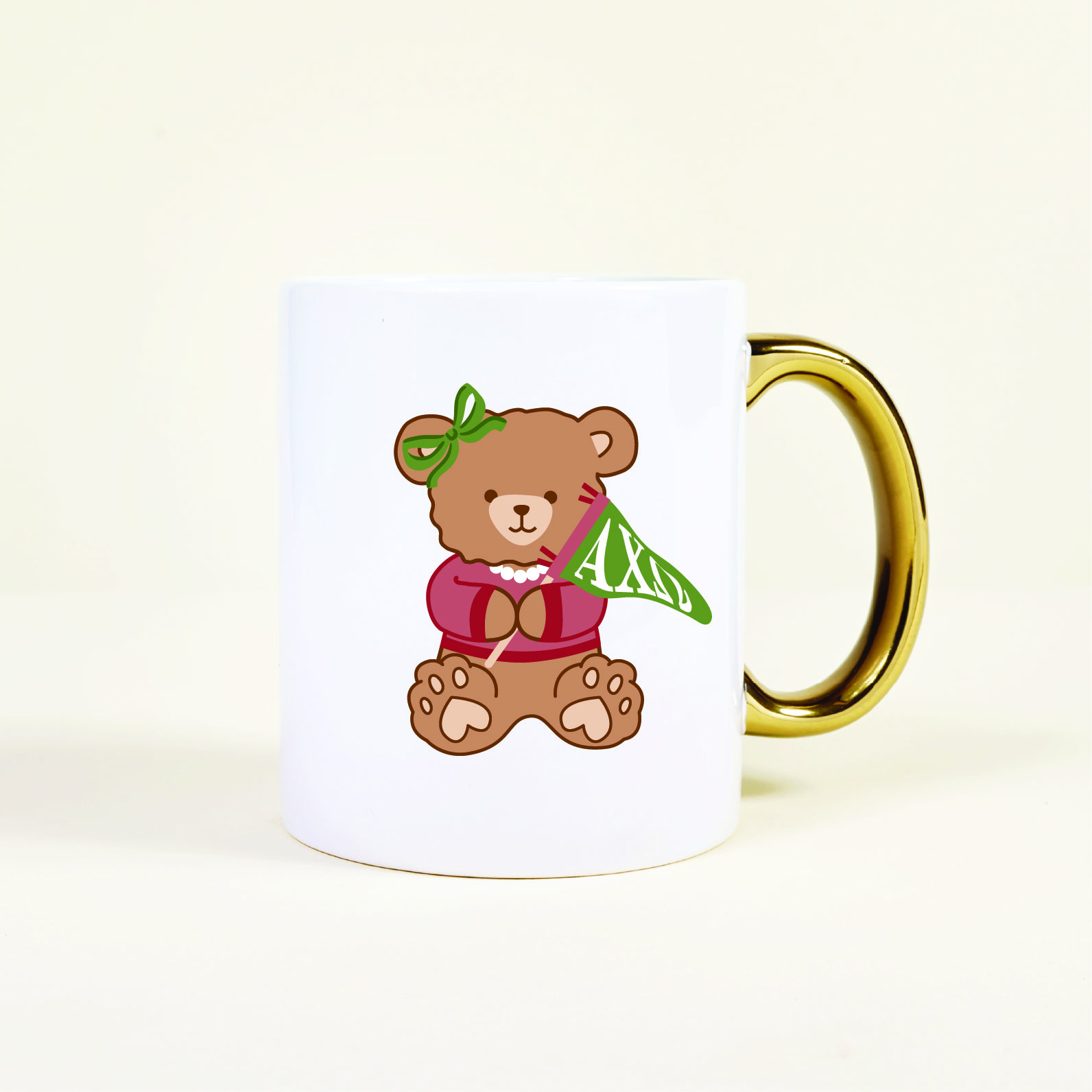 Picture of Sorority 11 oz Cozy Cute Ceramic Mug-Alpha Chi Ome