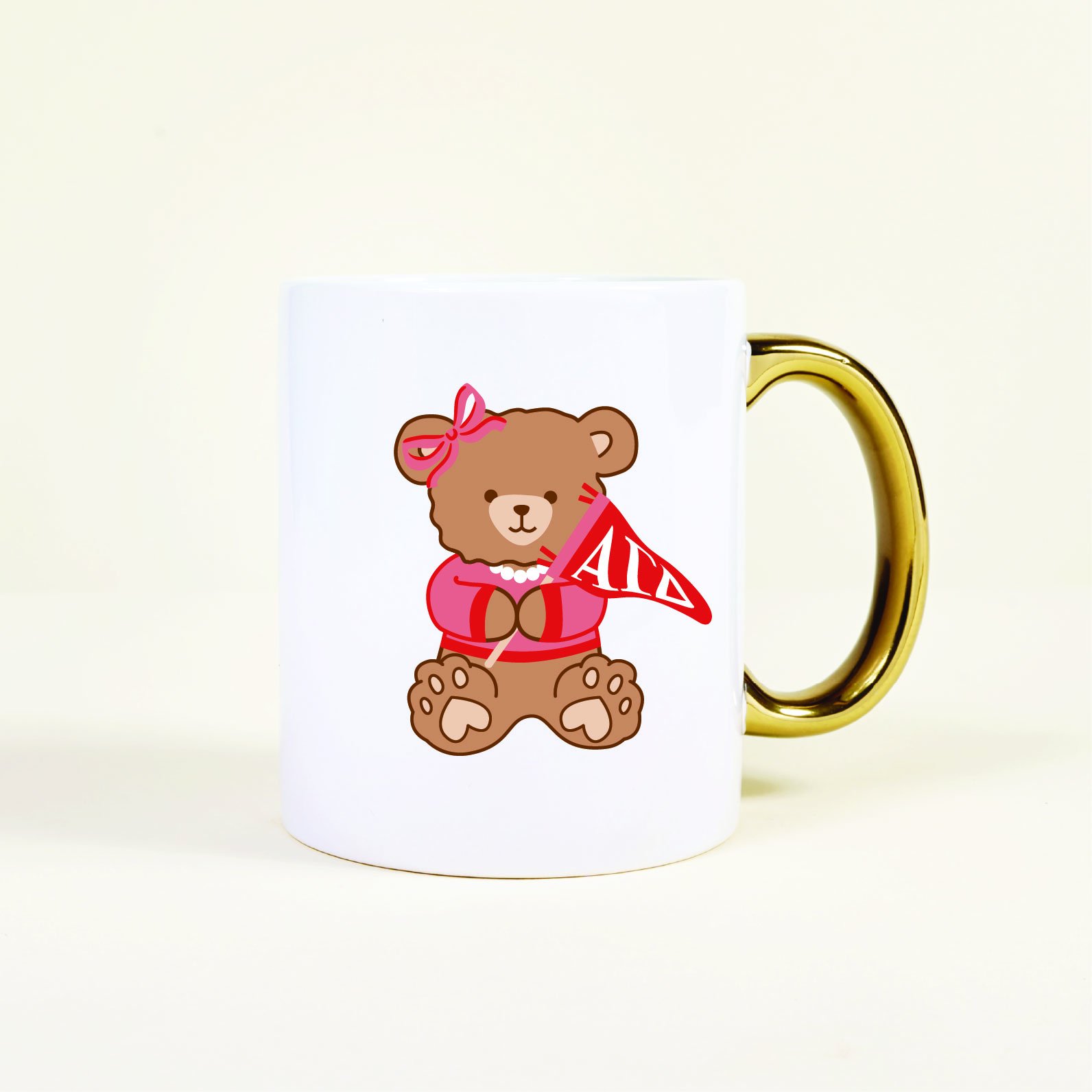 Picture of Sorority 11 oz Cozy Cute Ceramic Mug-Alpha Gamma D