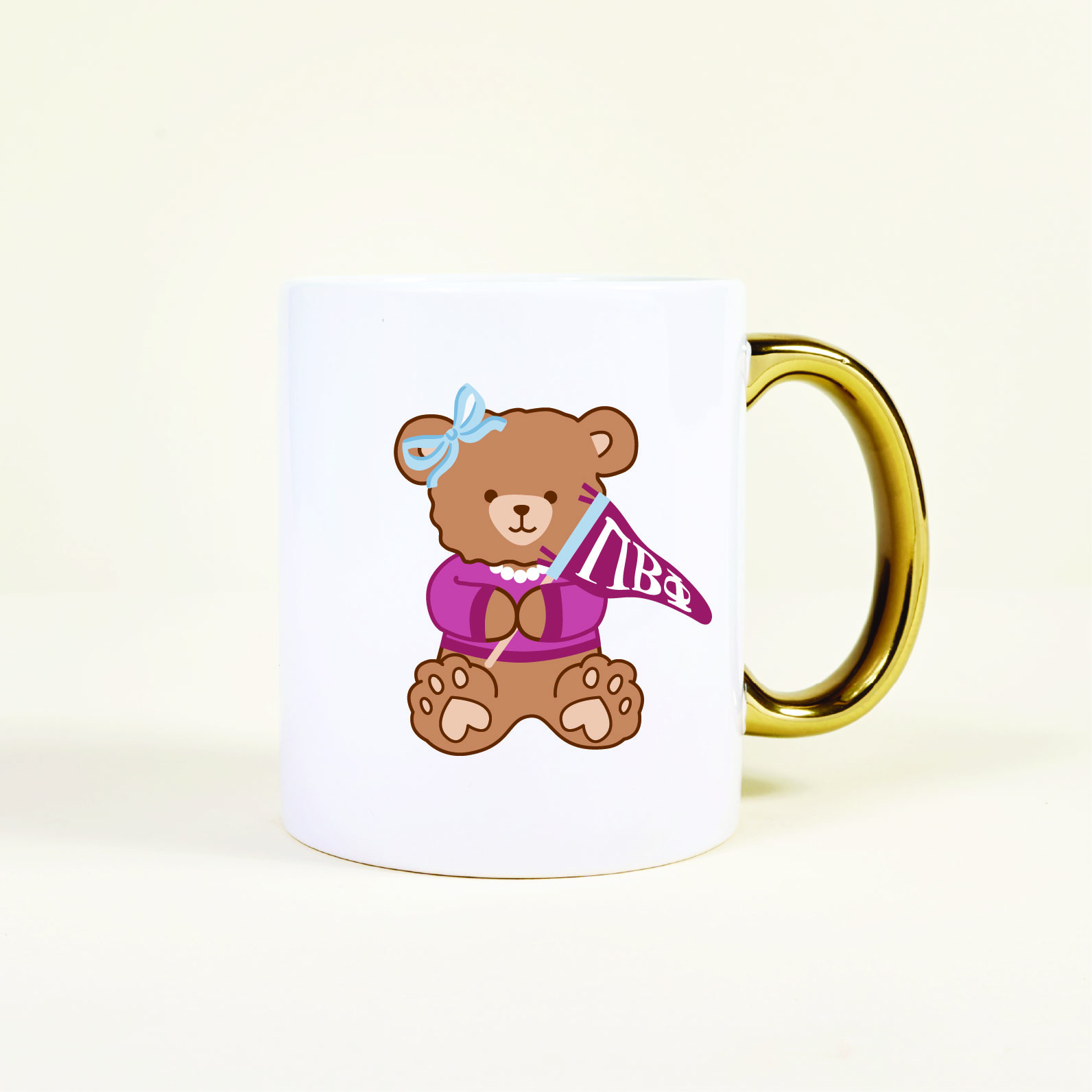 Picture of Sorority 11 oz Cozy Cute Ceramic Mug-Pi Beta Phi