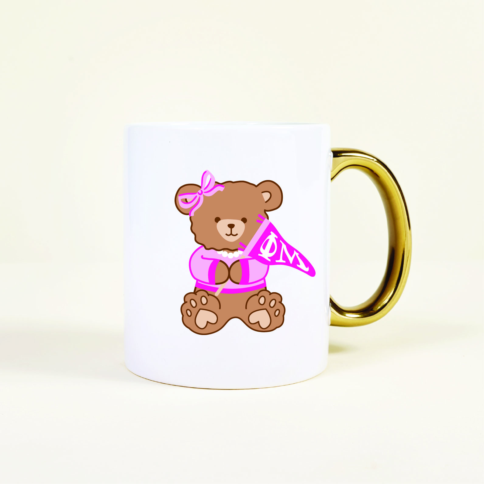 Picture of Sorority 11 oz Cozy Cute Ceramic Mug-Phi Mu