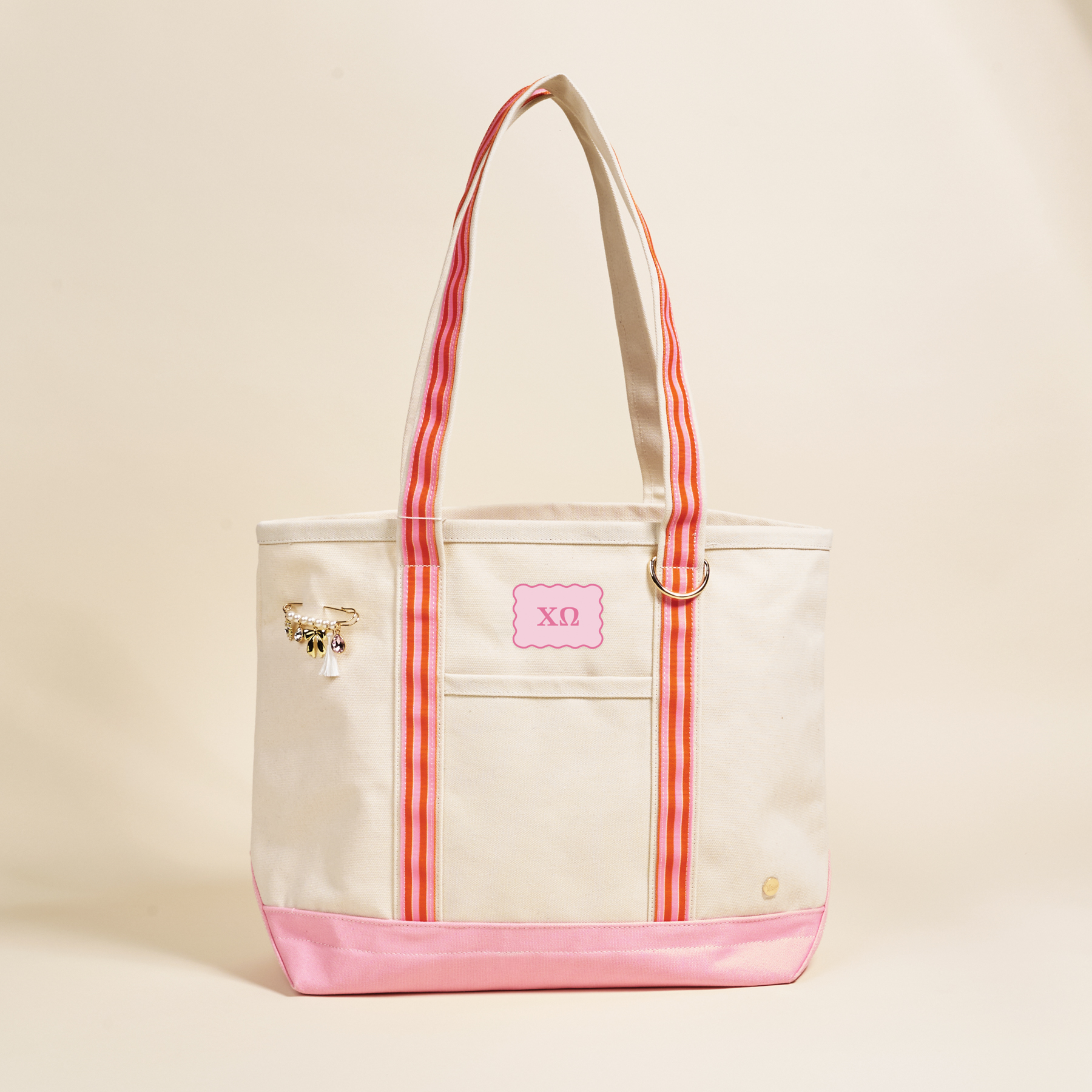 Picture of Sorority Canvas Tote Bag-Chi Omega