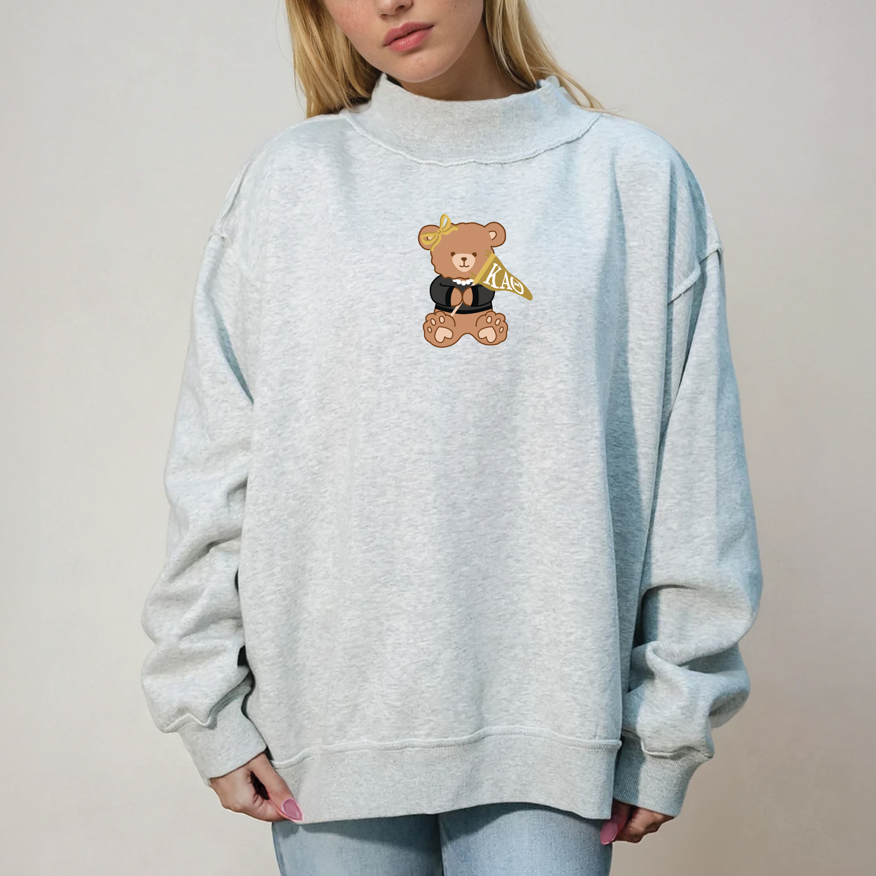 Picture of Sorority Teddy Bear Mockneck Sweatshirt L/XL-Kappa