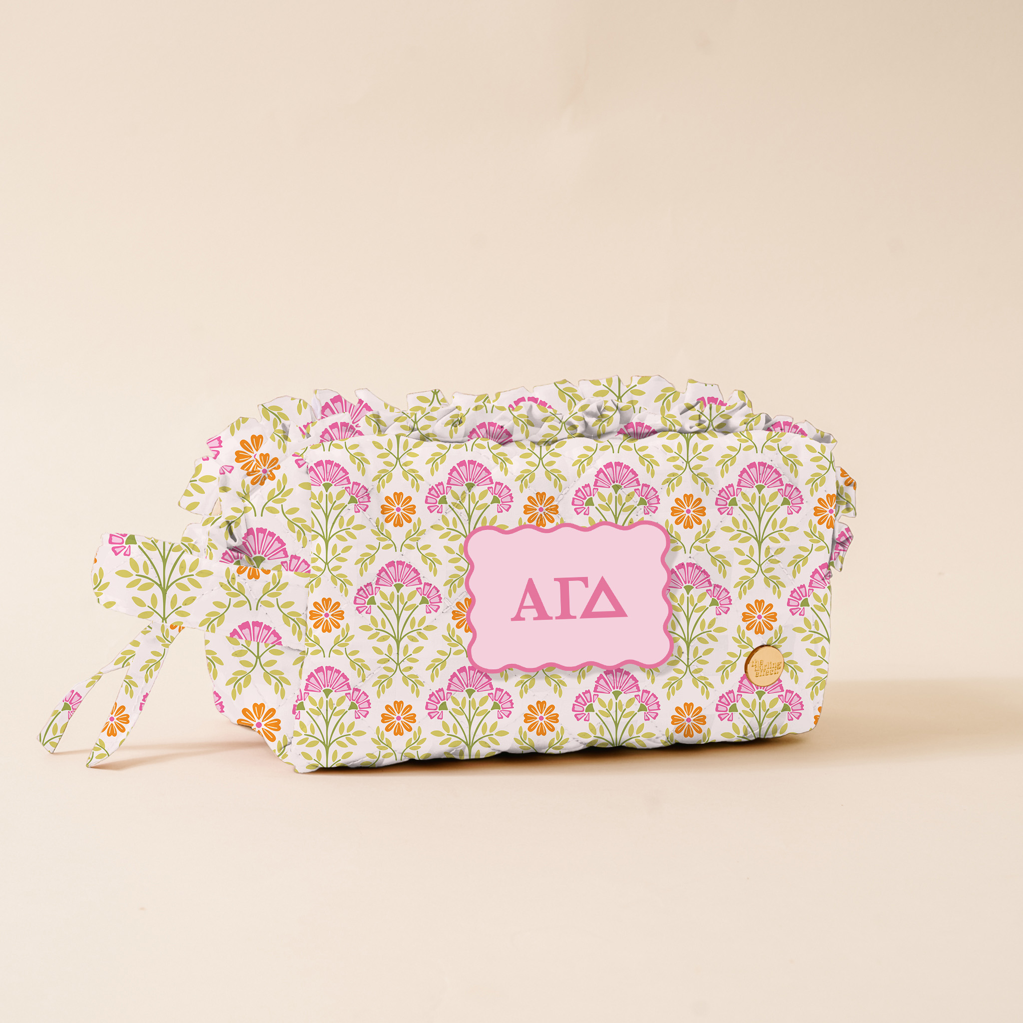 Picture of Sorority Essentials Quilted Cosmetic Pouch-Alpha G