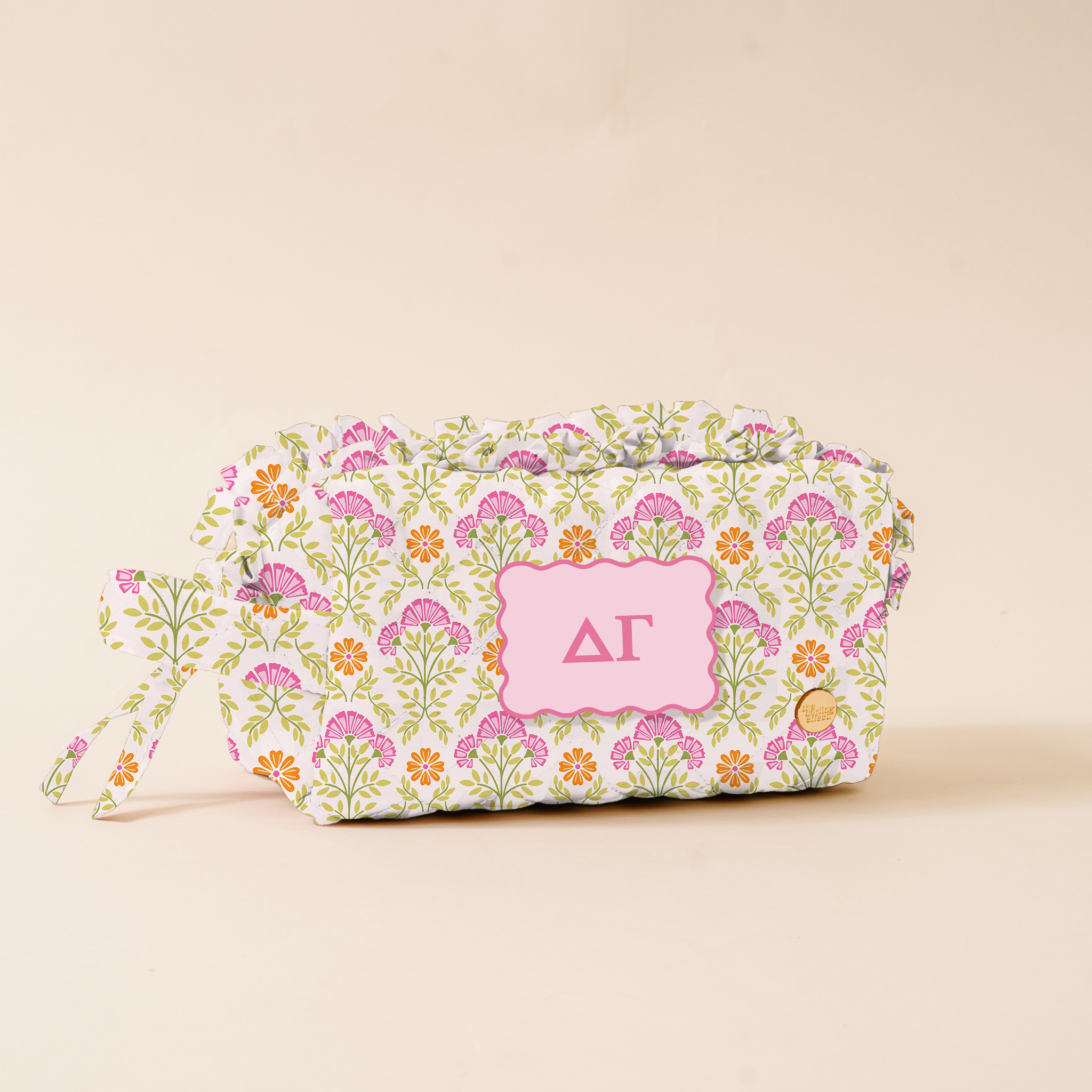 Picture of Sorority Essentials Quilted Cosmetic Pouch-Delta G