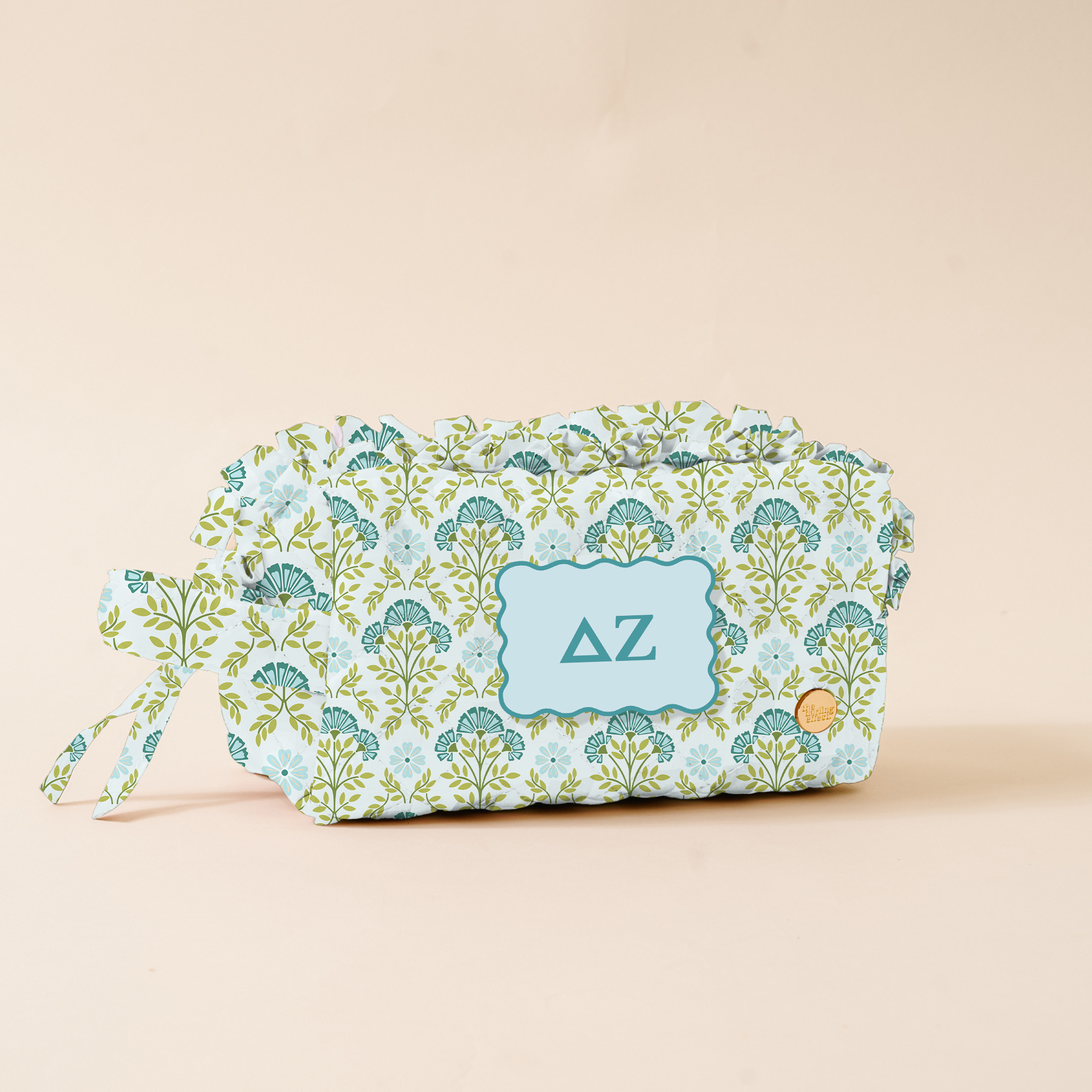 Picture of Sorority Essentials Quilted Cosmetic Pouch-Delta Z