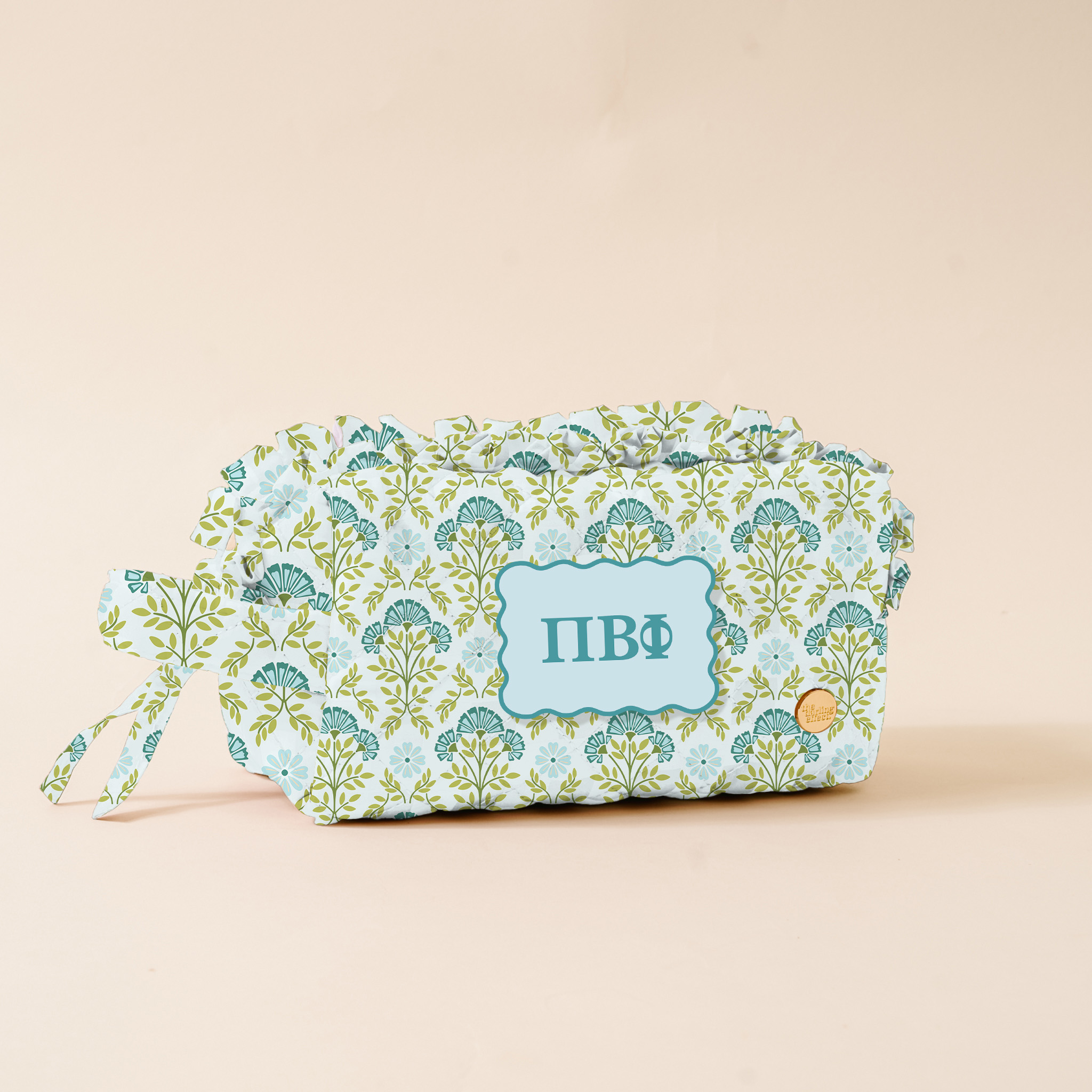Picture of Sorority Essentials Quilted Cosmetic Pouch-Pi Beta