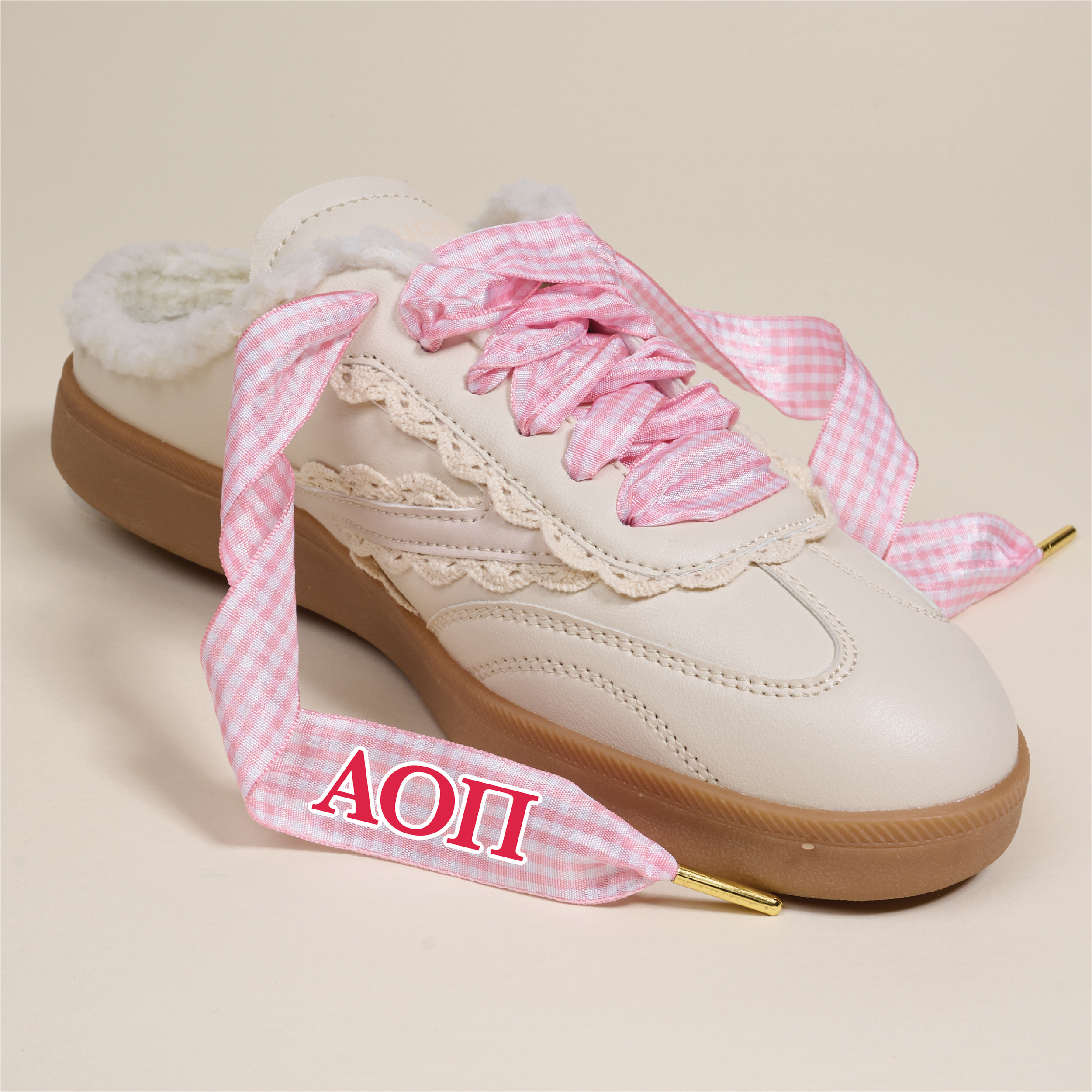 Picture of Sorority Step It Up Shoelaces-Alpha Omicron Pi