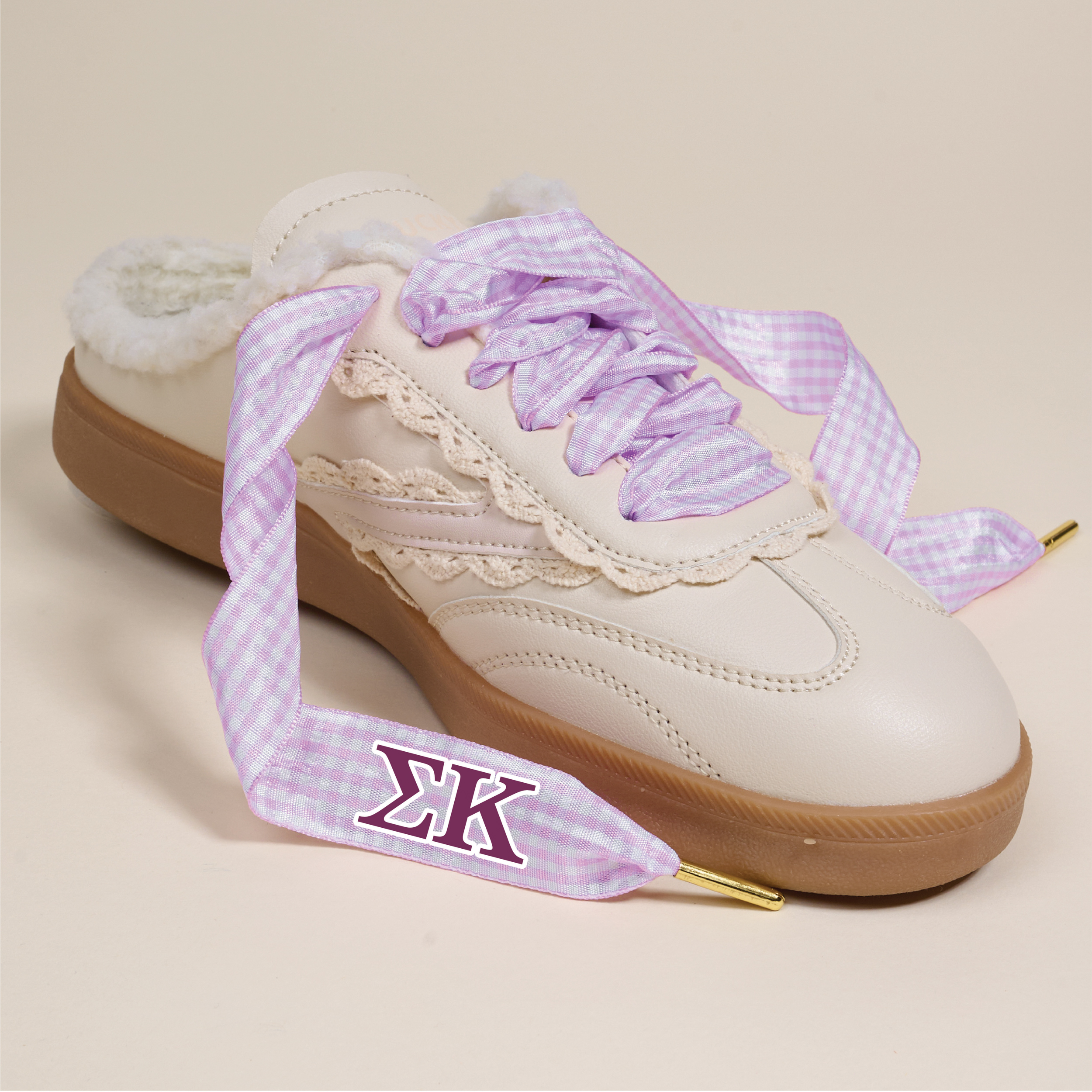 Picture of Sorority Step It Up Shoelaces-Sigma Kappa