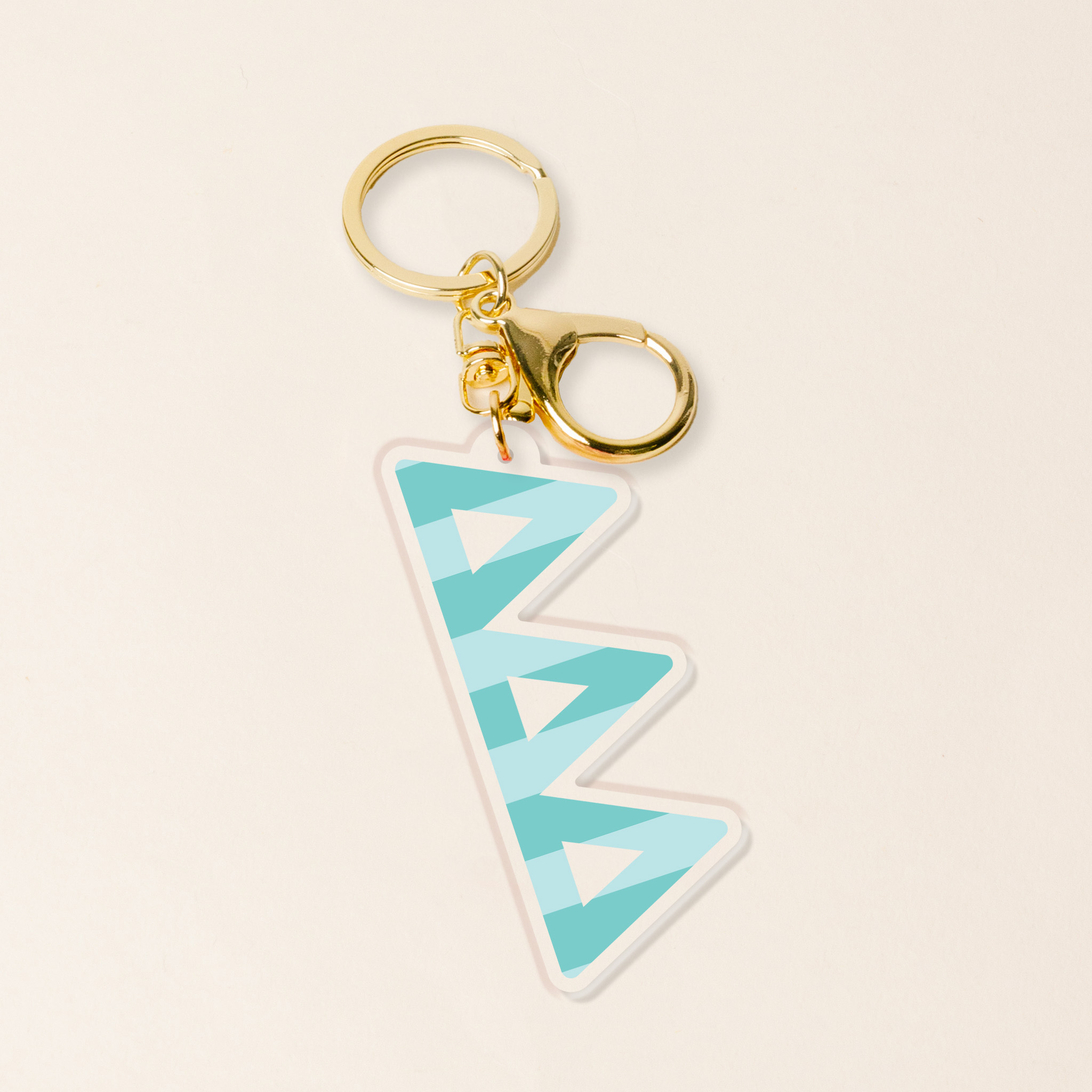 Picture of Sorority Stripes Acrylic Keychain-Delta Delta Delt