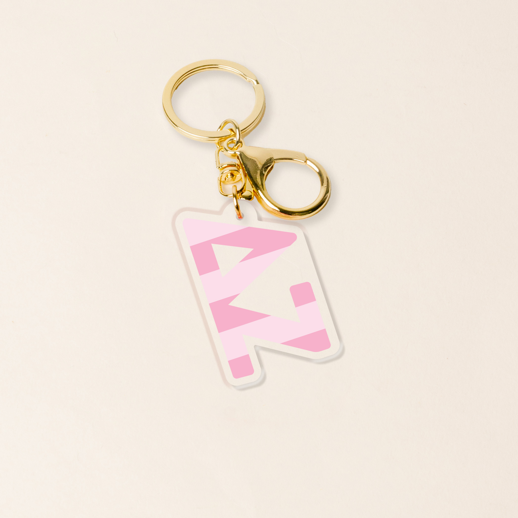 Picture of Sorority Stripes Acrylic Keychain-Delta Zeta