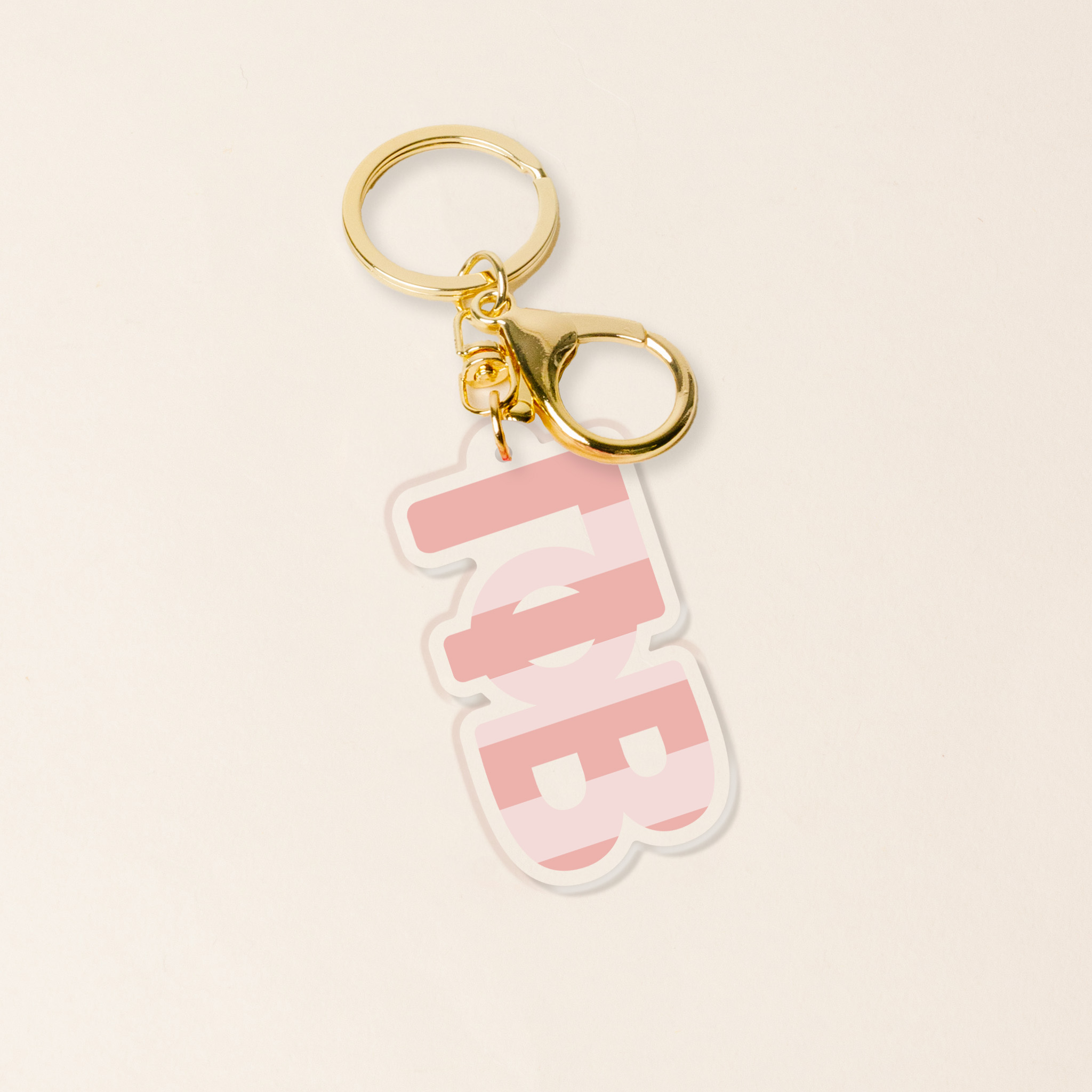 Picture of Sorority Stripes Acrylic Keychain-Gamma Phi Beta