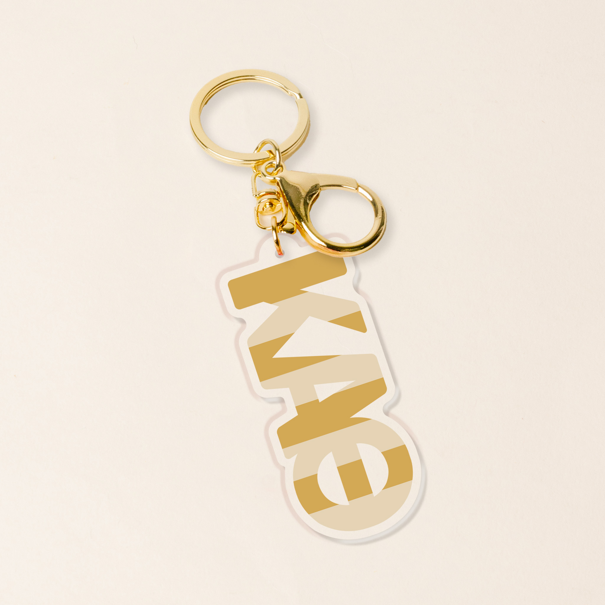 Picture of Sorority Stripes Acrylic Keychain-Kappa Alpha Thet