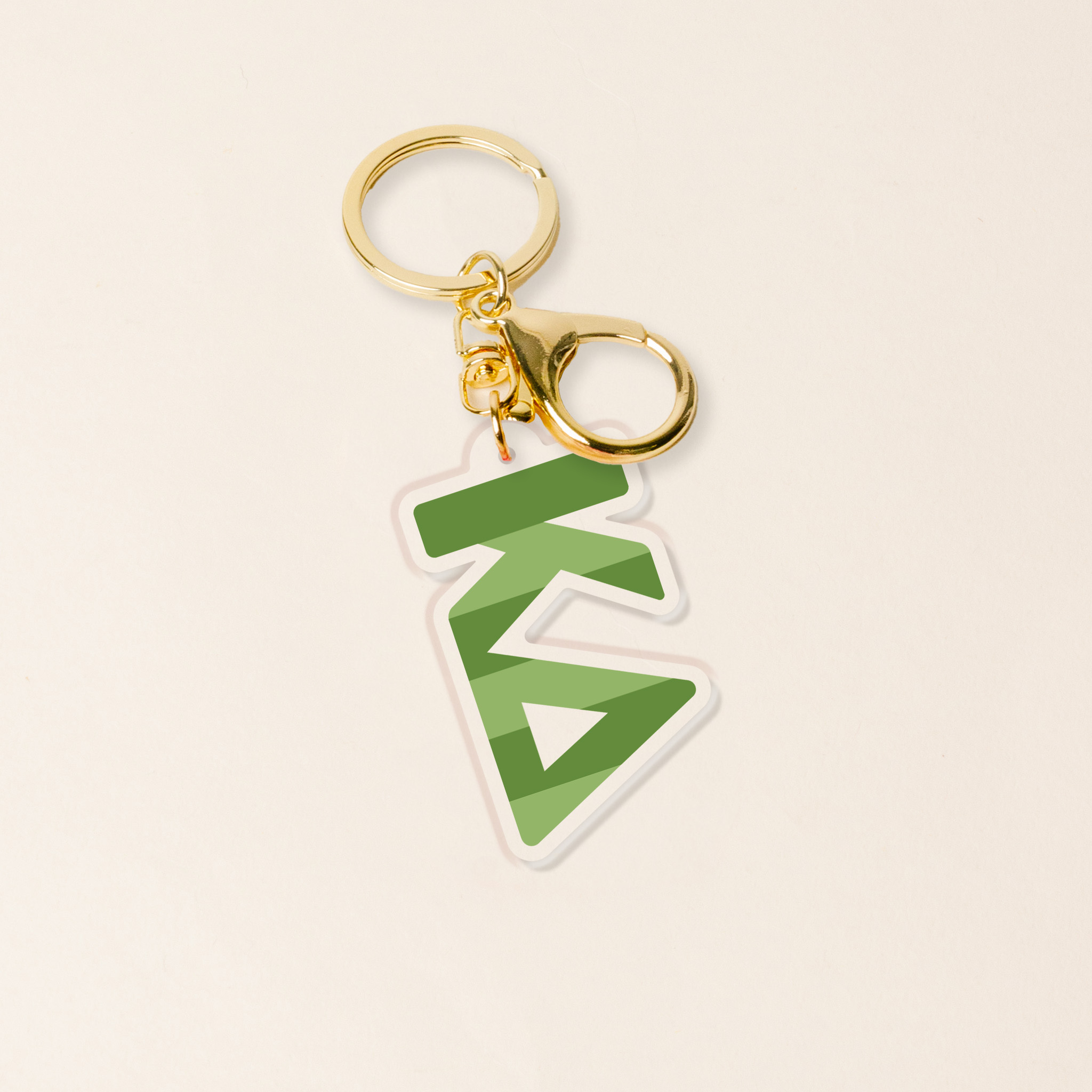 Picture of Sorority Stripes Acrylic Keychain-Kappa Delta