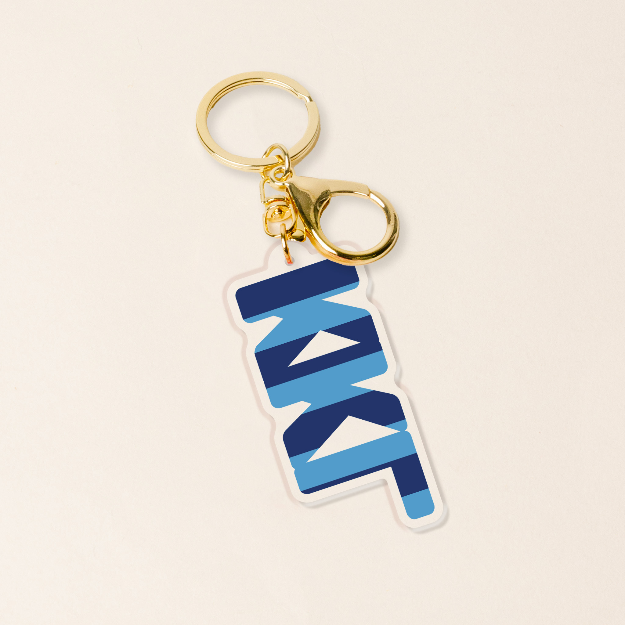 Picture of Sorority Stripes Acrylic Keychain-Kappa Kappa Gamm
