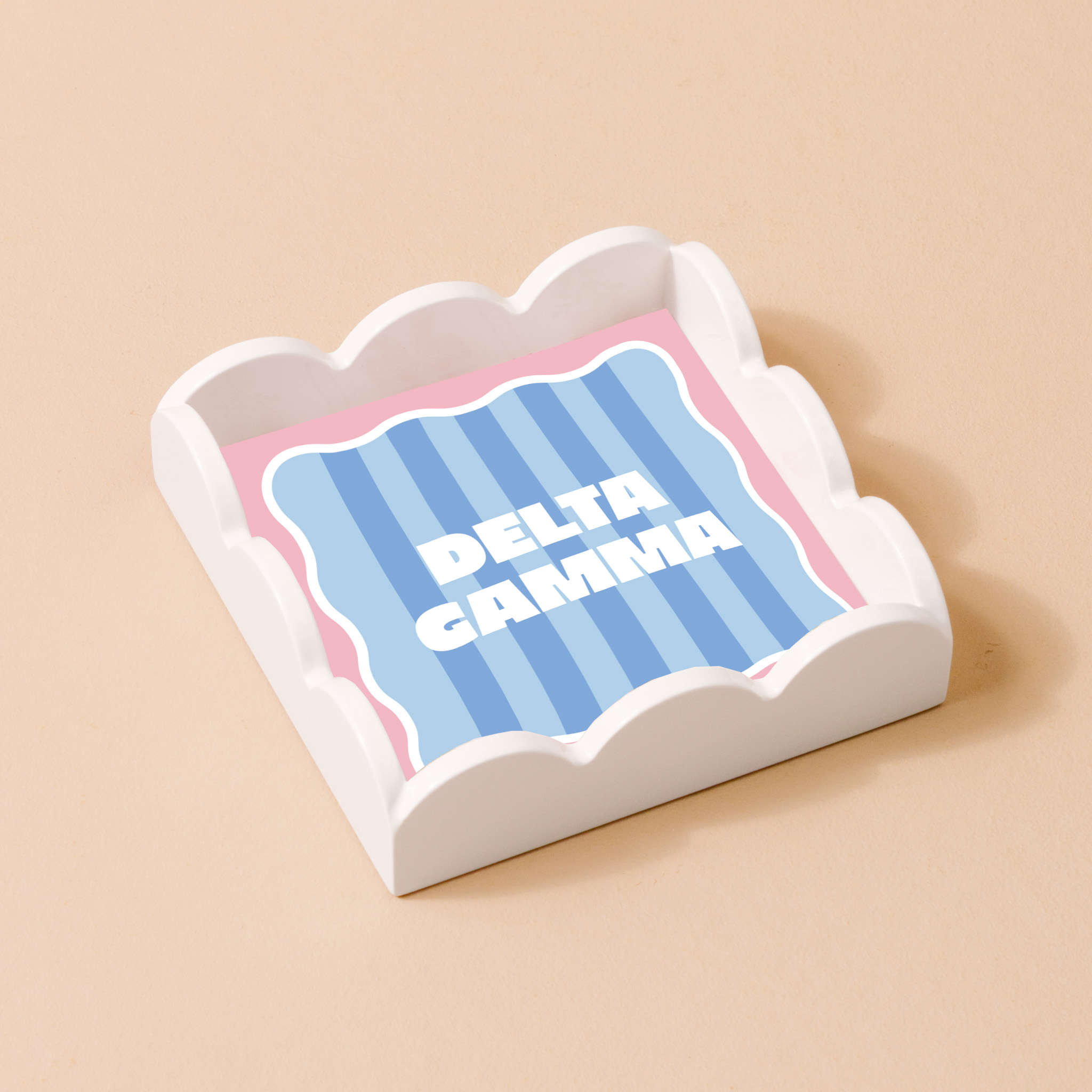 Picture of Sorority Scallop Trinket Tray-Delta Gamma