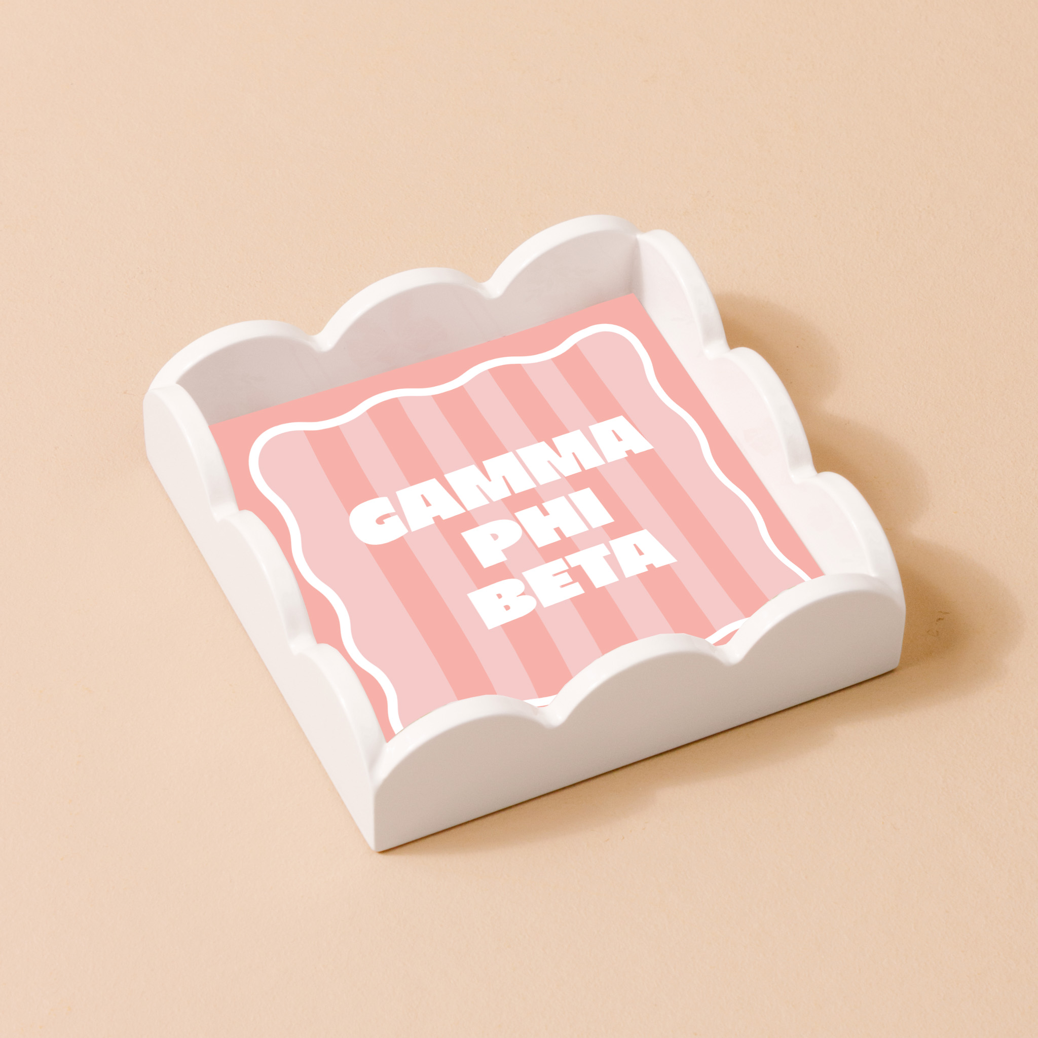 Picture of Sorority Scallop Trinket Tray-Gamma Phi Beta