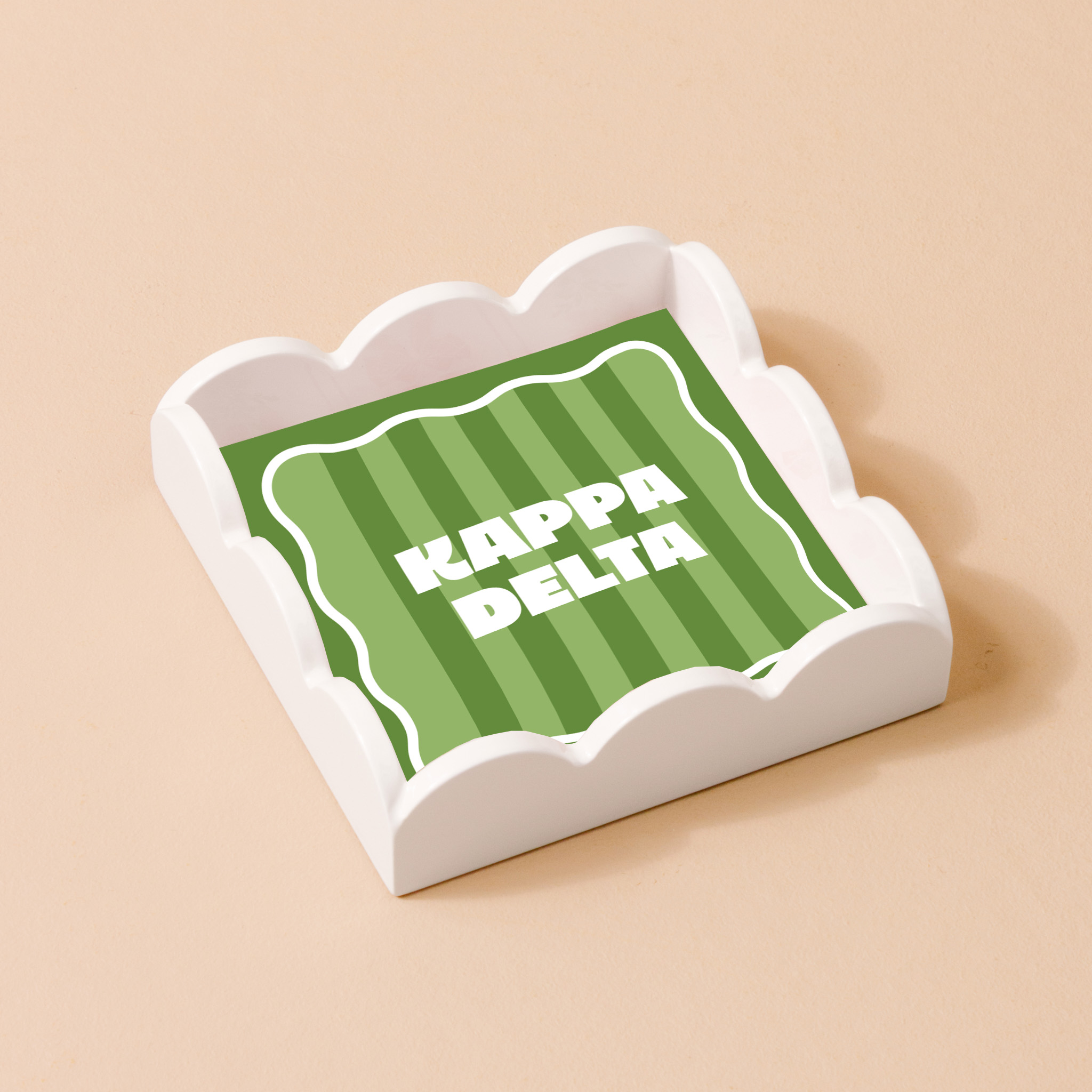 Picture of Sorority Scallop Trinket Tray-Kappa Delta