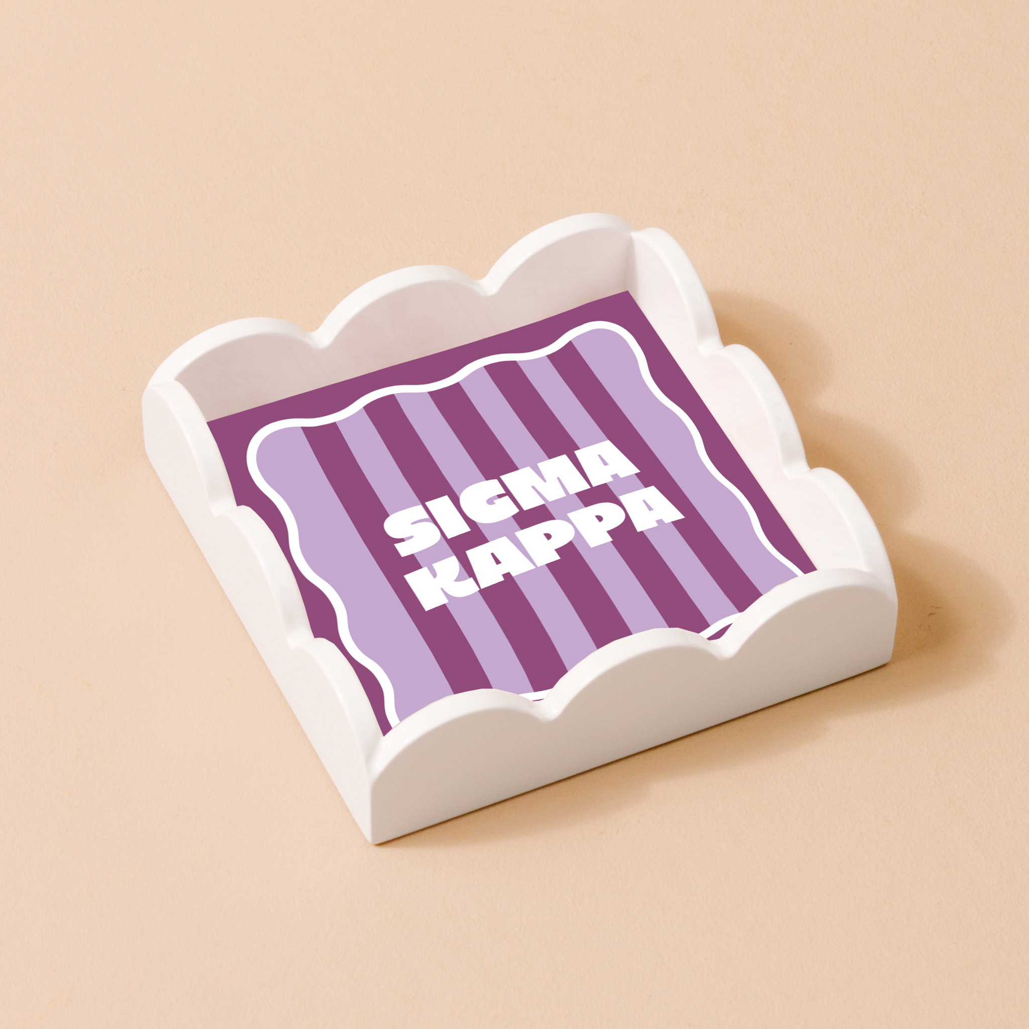 Picture of Sorority Scallop Trinket Tray-Sigma Kappa