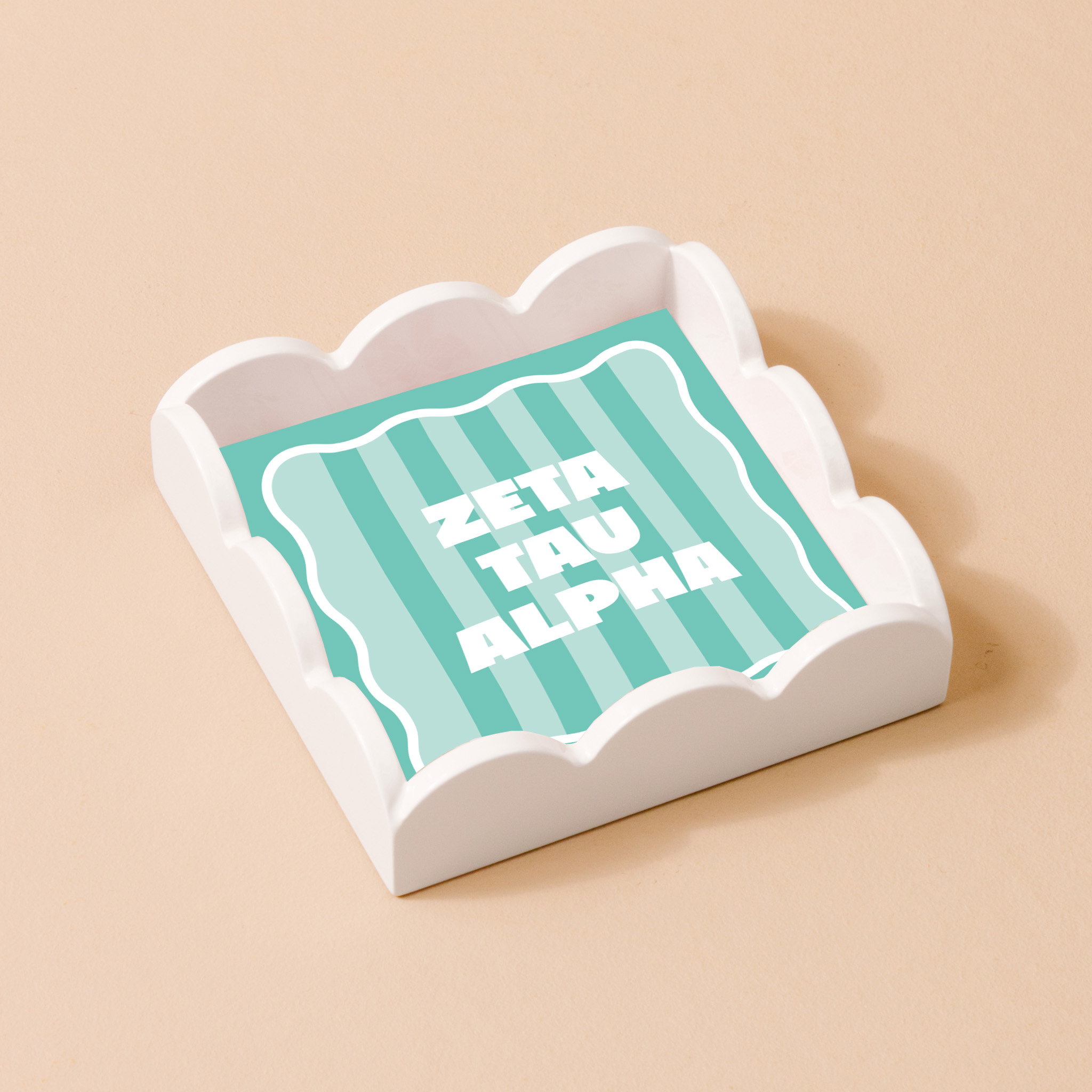 Picture of Sorority Scallop Trinket Tray-Zeta Tau Alpha