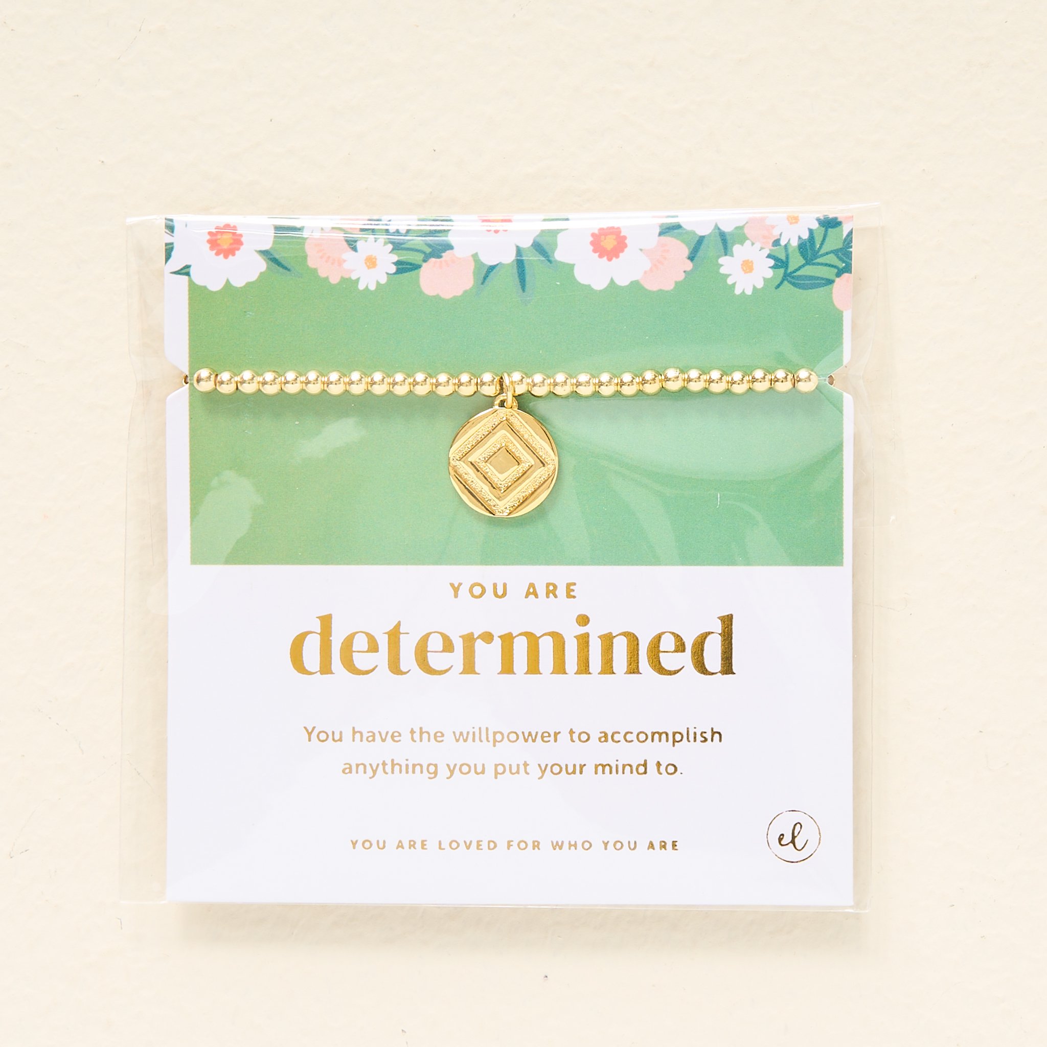 Picture of Trait Charm Bracelet Gold - Determined