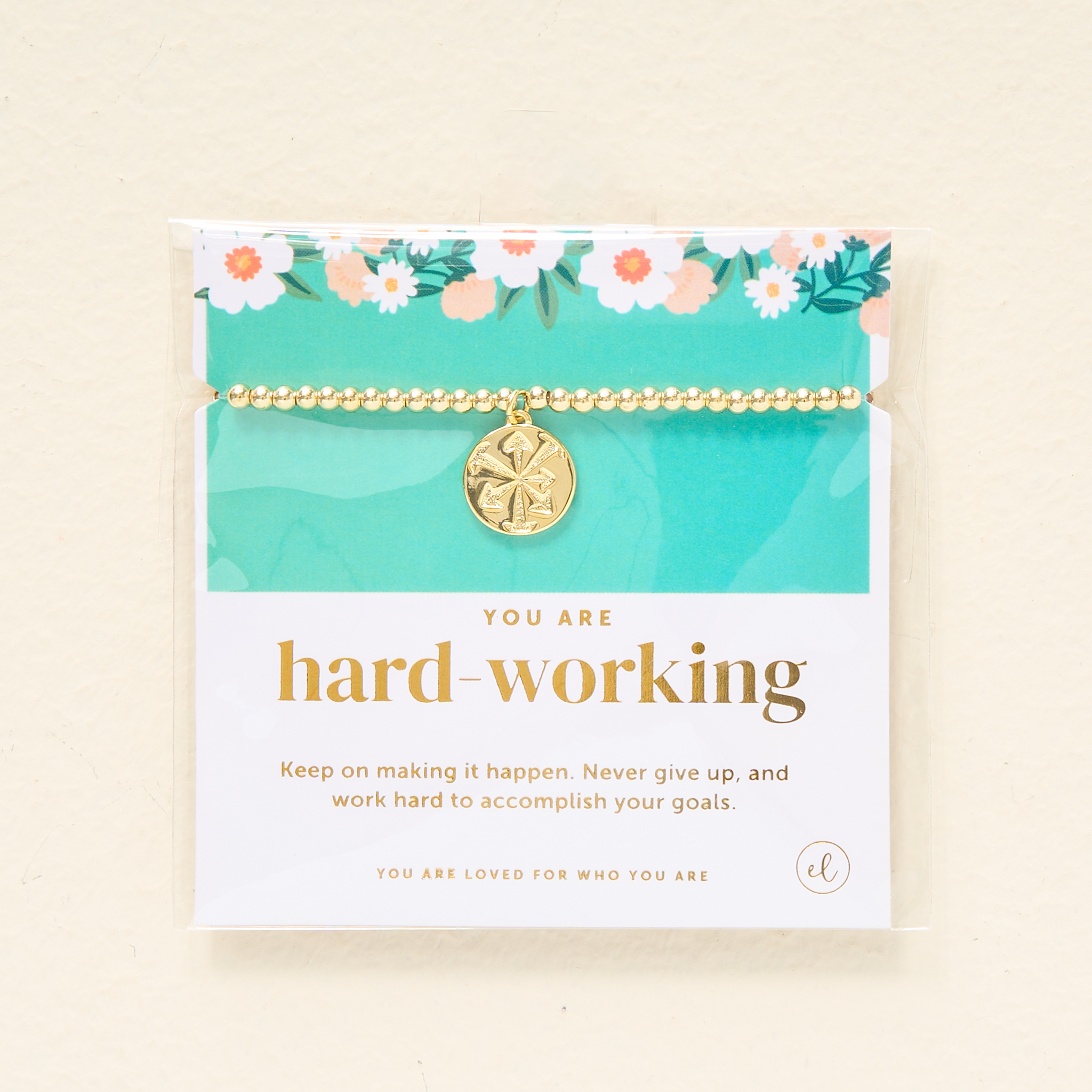 Picture of Trait Charm Bracelet Gold - Hardworking